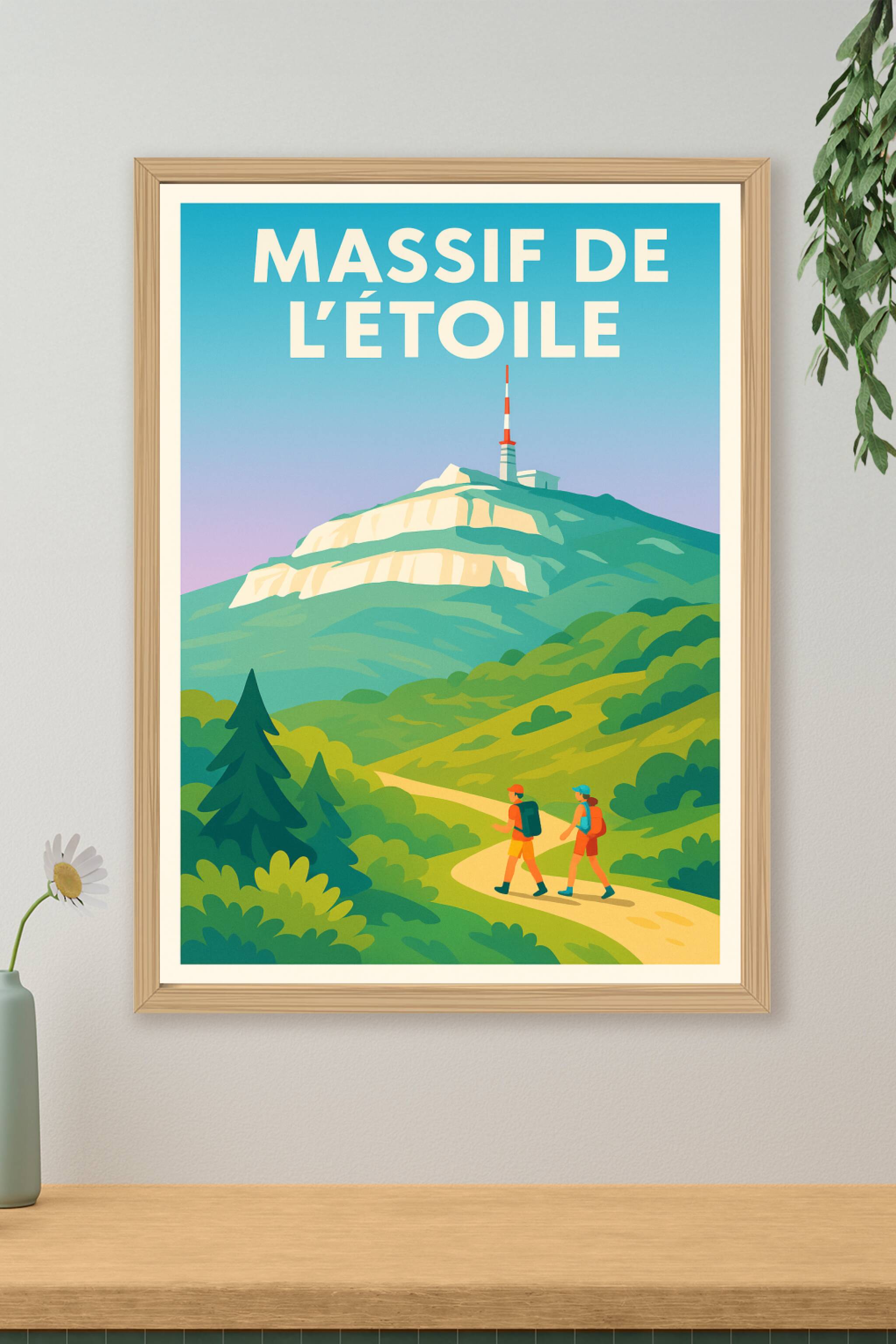 Affiche de Massif de l'Étoile - Un panorama provençal entre ciel et garrigue