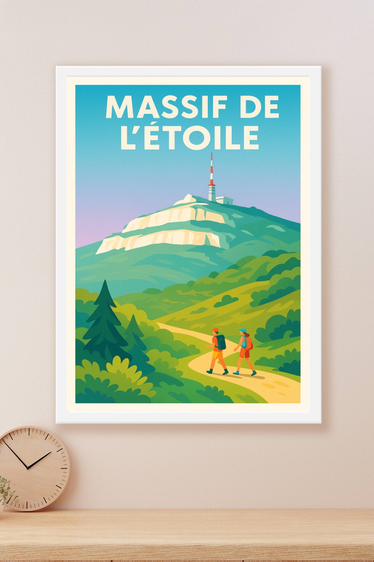 Affiche de Massif de l'Étoile - Un panorama provençal entre ciel et garrigue