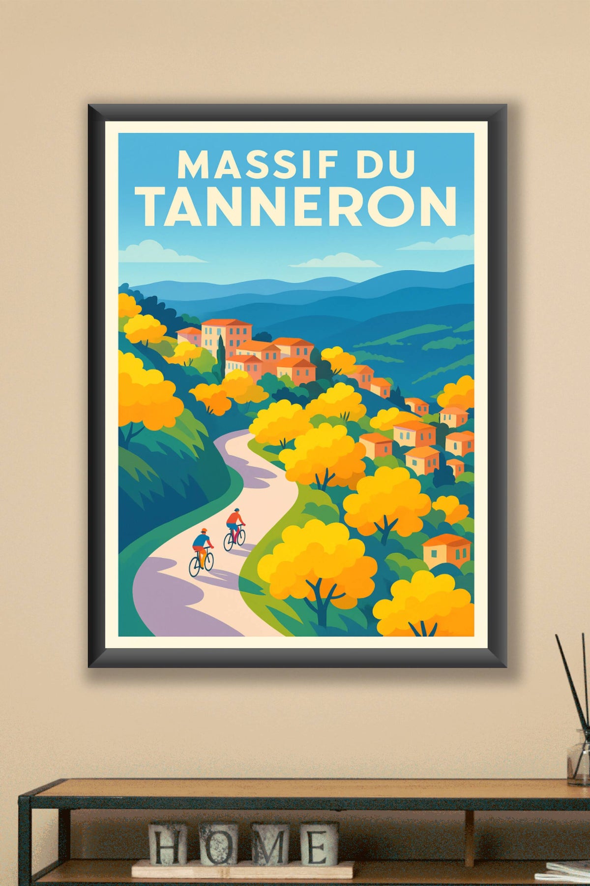 Affiche de Massif du Tanneron - L'éclat doré du mimosa en fleurs