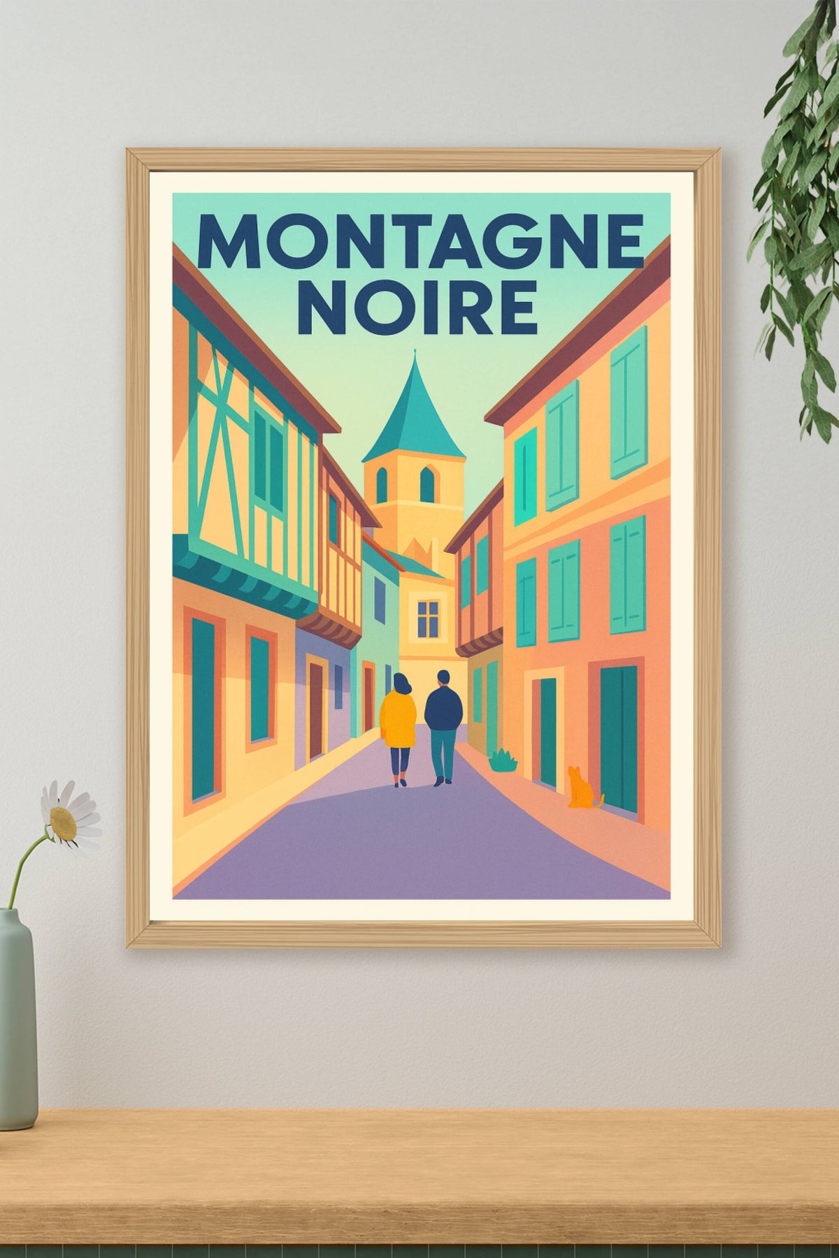 Affiche de Montagne Noire - Le charme authentique des ruelles médiévales