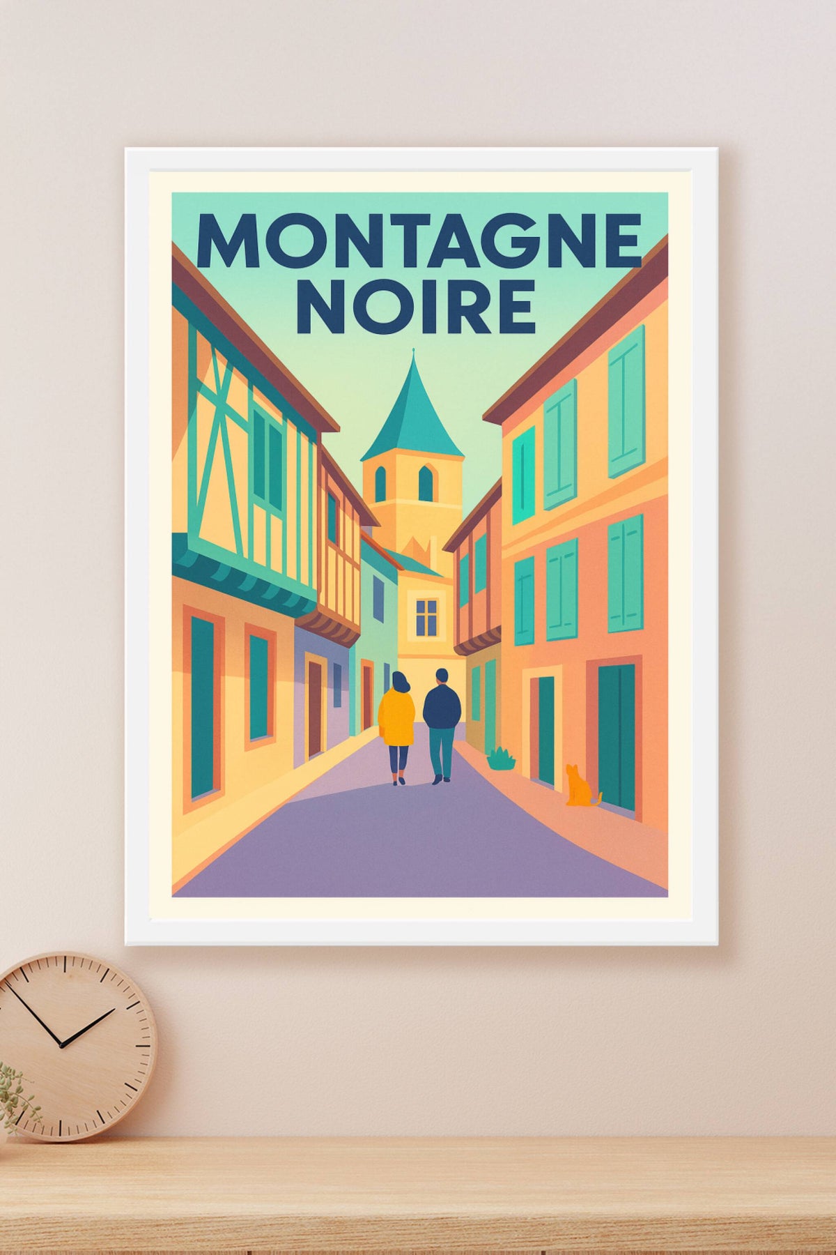 Affiche de Montagne Noire - Le charme authentique des ruelles médiévales