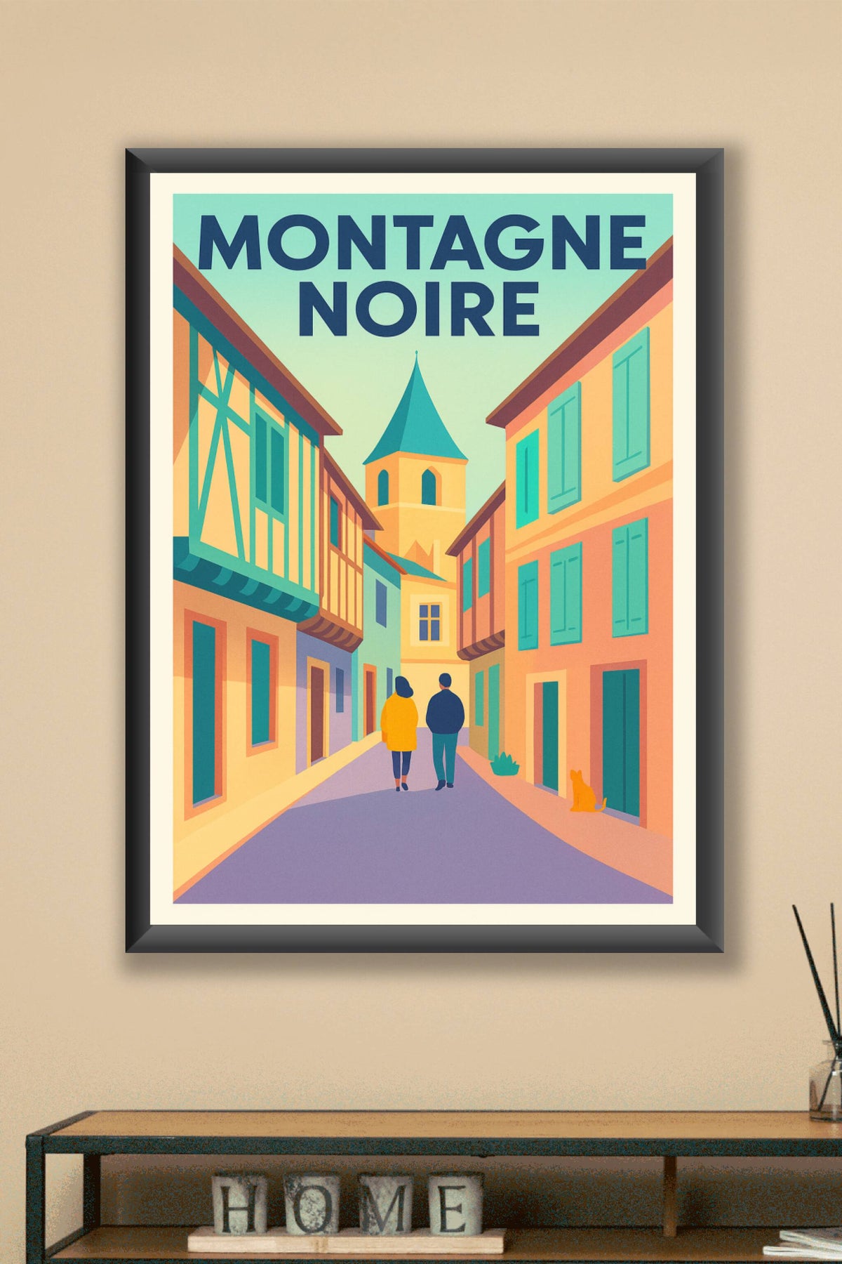 Affiche de Montagne Noire - Le charme authentique des ruelles médiévales