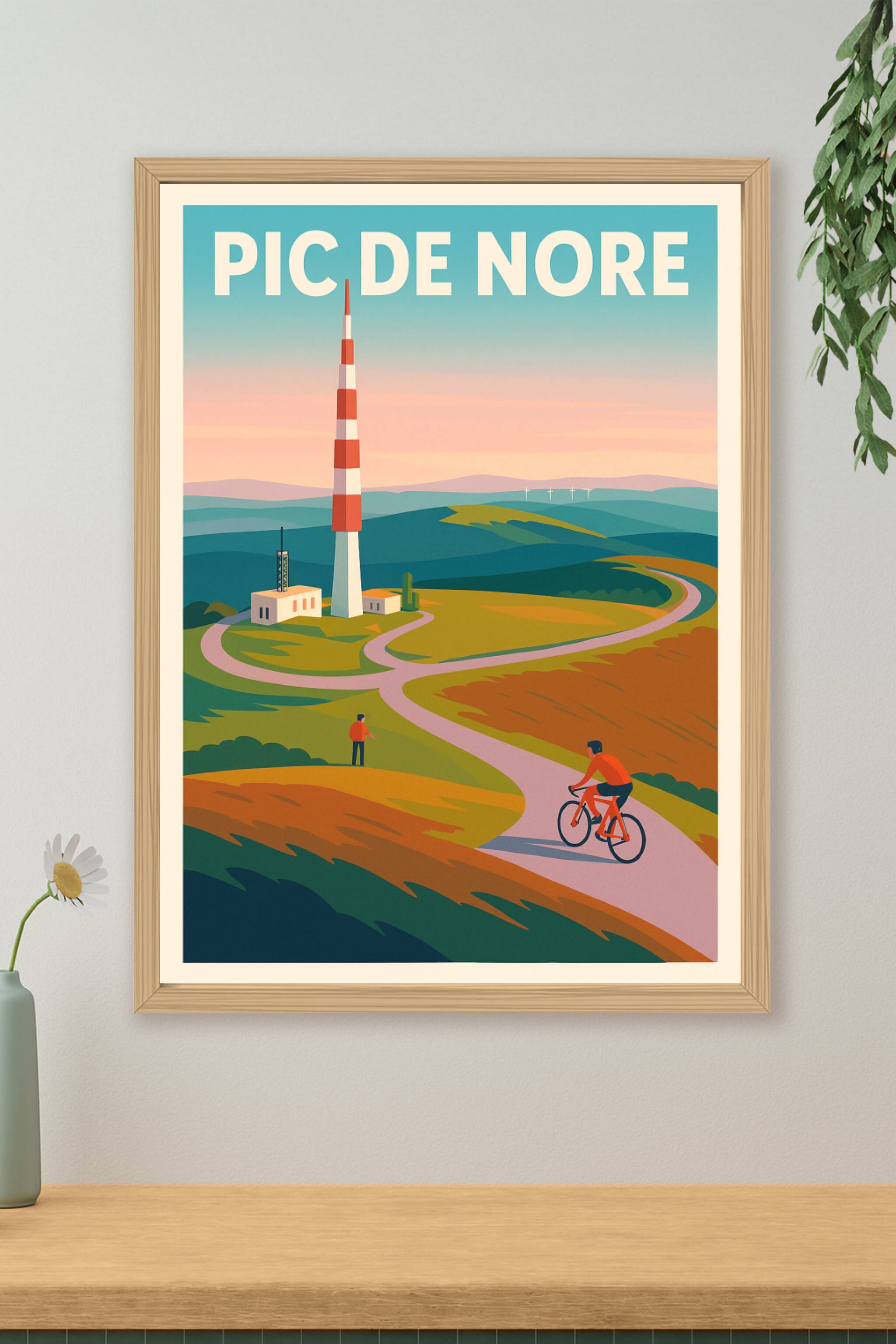 Affiche de Pic de Nore - Le sommet emblématique de la Montagne Noire