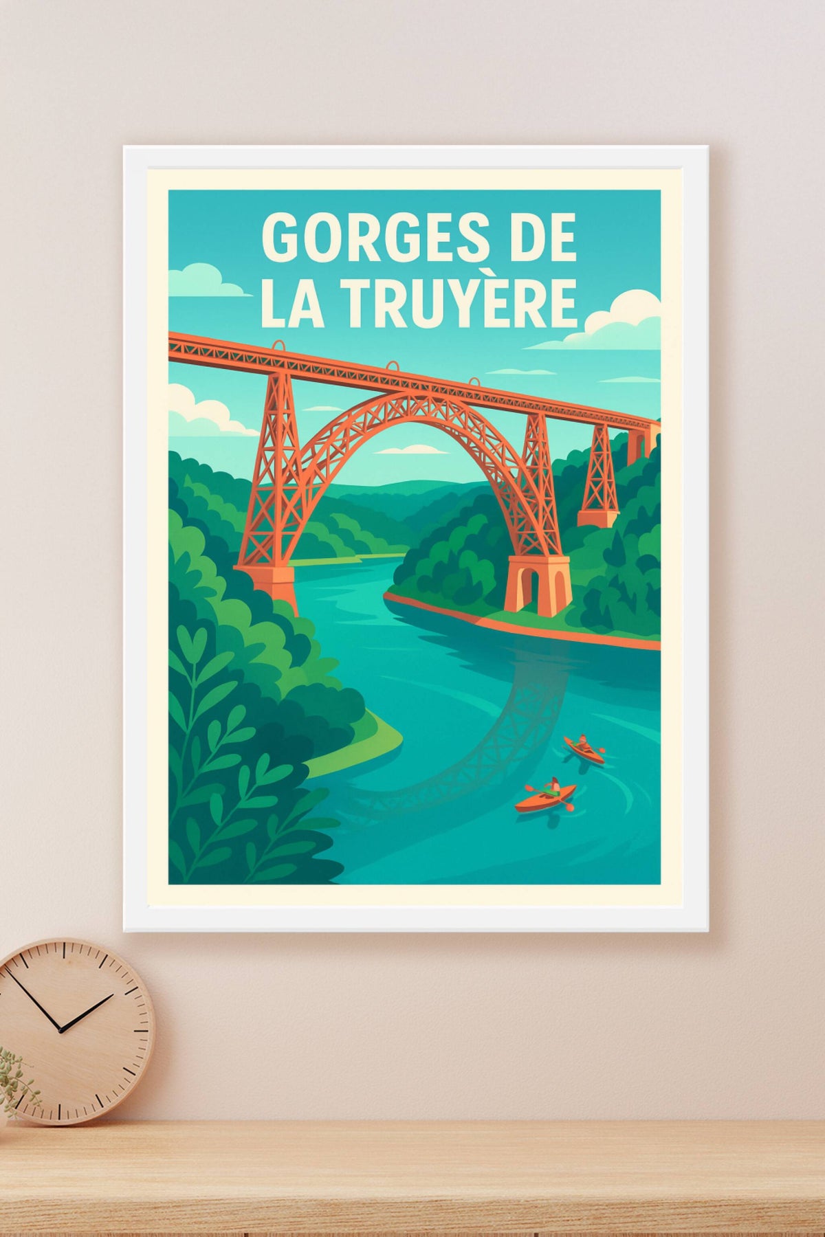Affiche de Gorges de la Truyère - L'élégance du Viaduc de Garabit chez vous