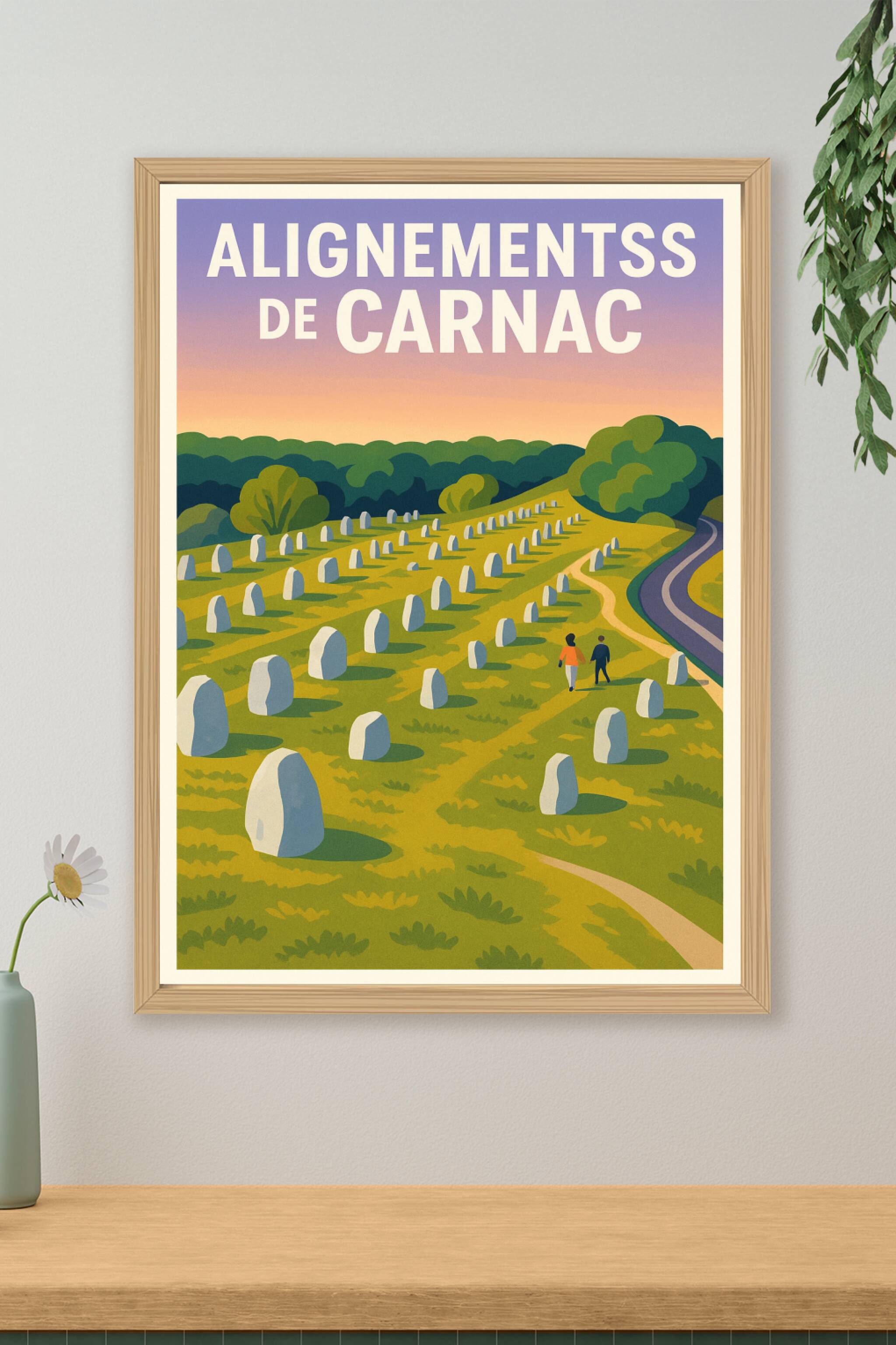 Affiche de Alignements de Carnac - Mystère et Histoire au Cœur de la Bretagne