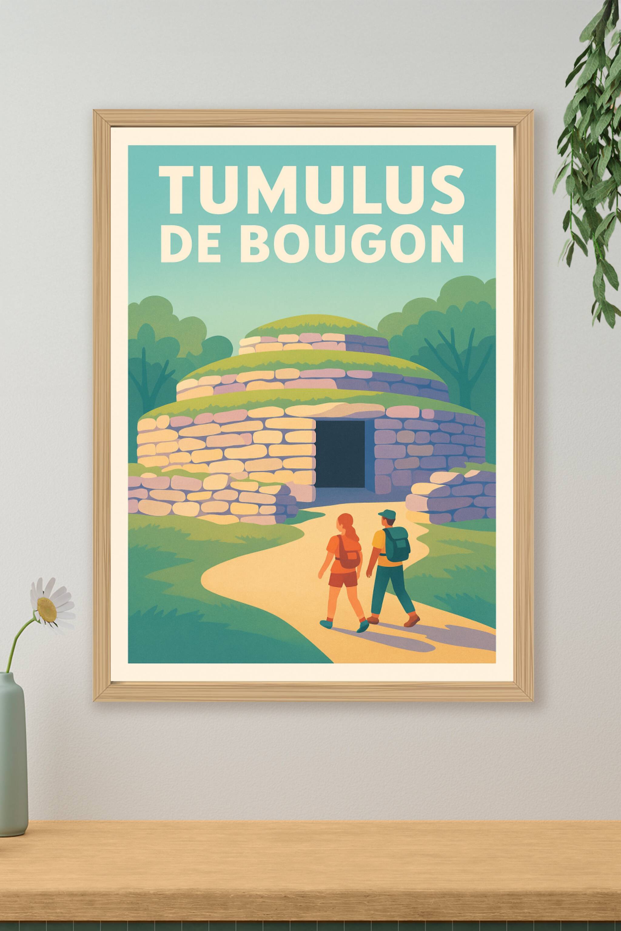 Affiche de Tumulus de Bougon - Voyagez au cœur de la Préhistoire