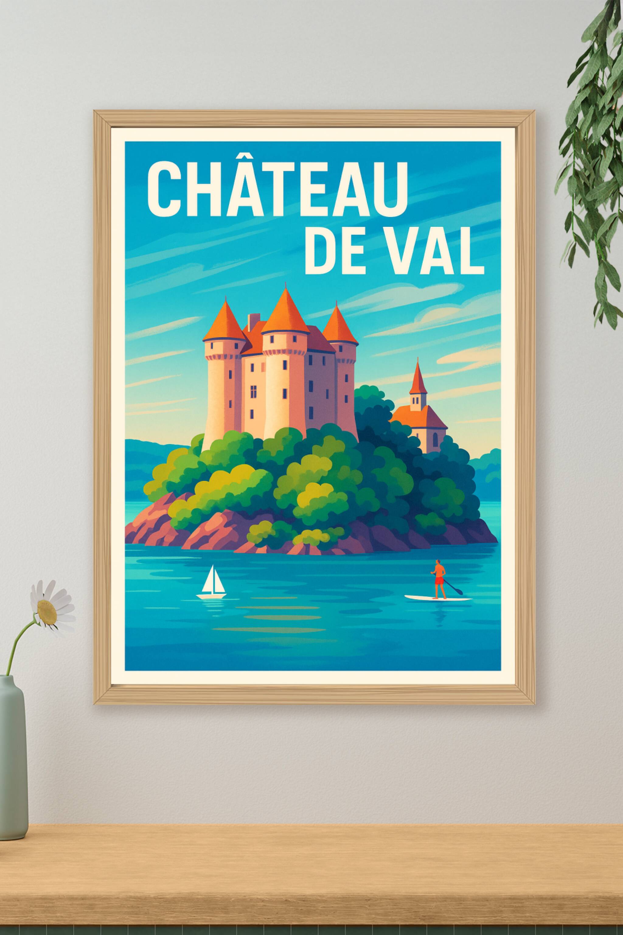 Affiche de Château de Val - L'élégance médiévale au bord de l'eau