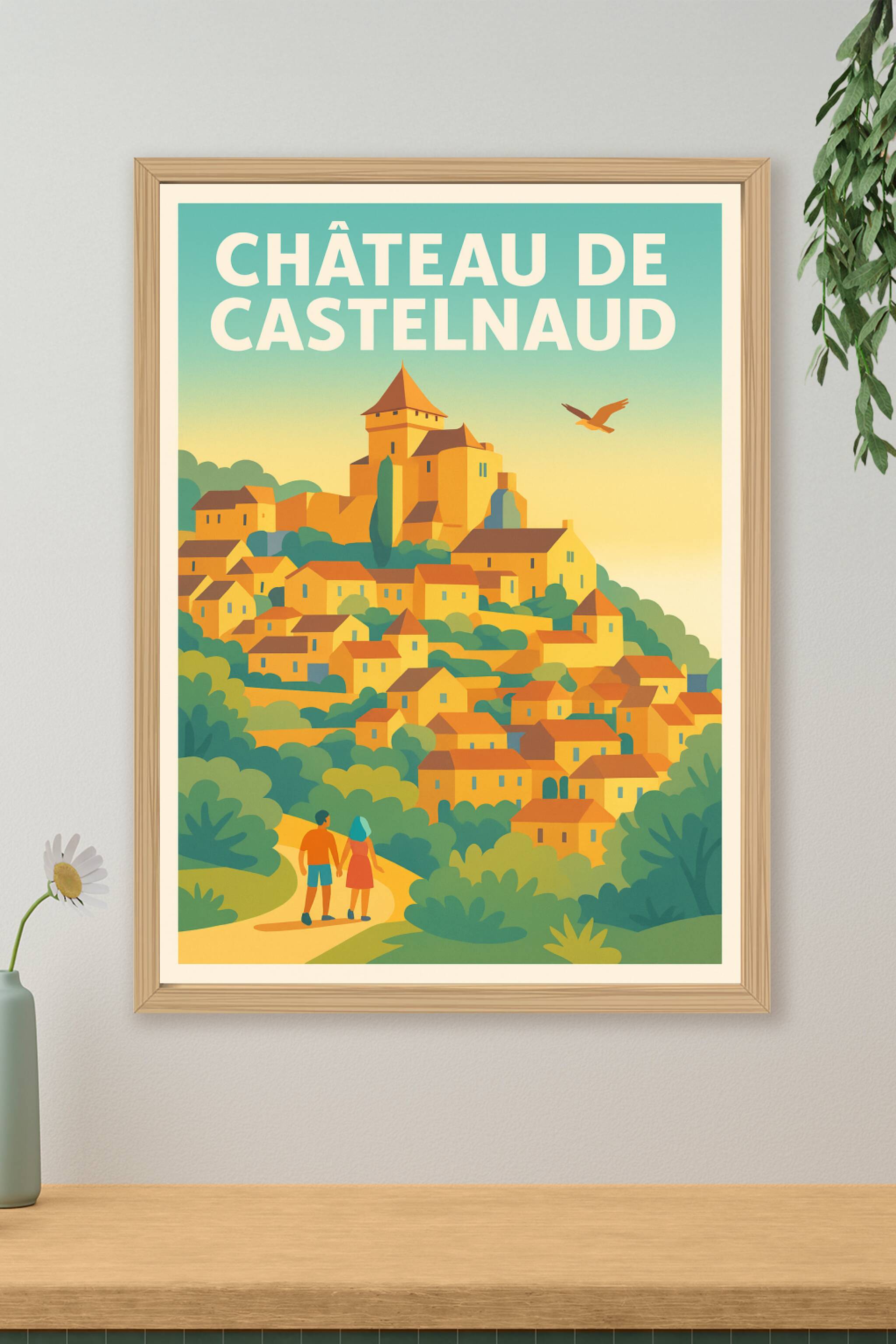 Affiche de Château de Castelnaud - L'élégance médiévale du Périgord Noir
