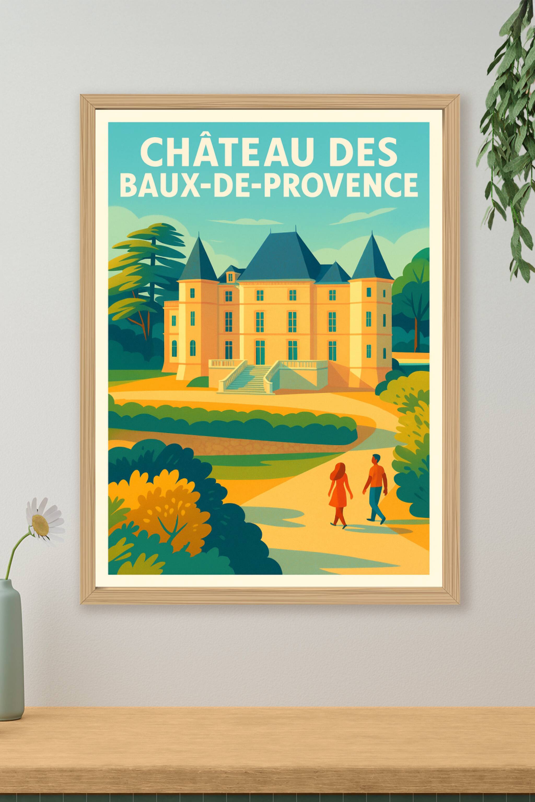 Affiche de Château des Baux-de-Provence - L'élégance historique au cœur du Sud