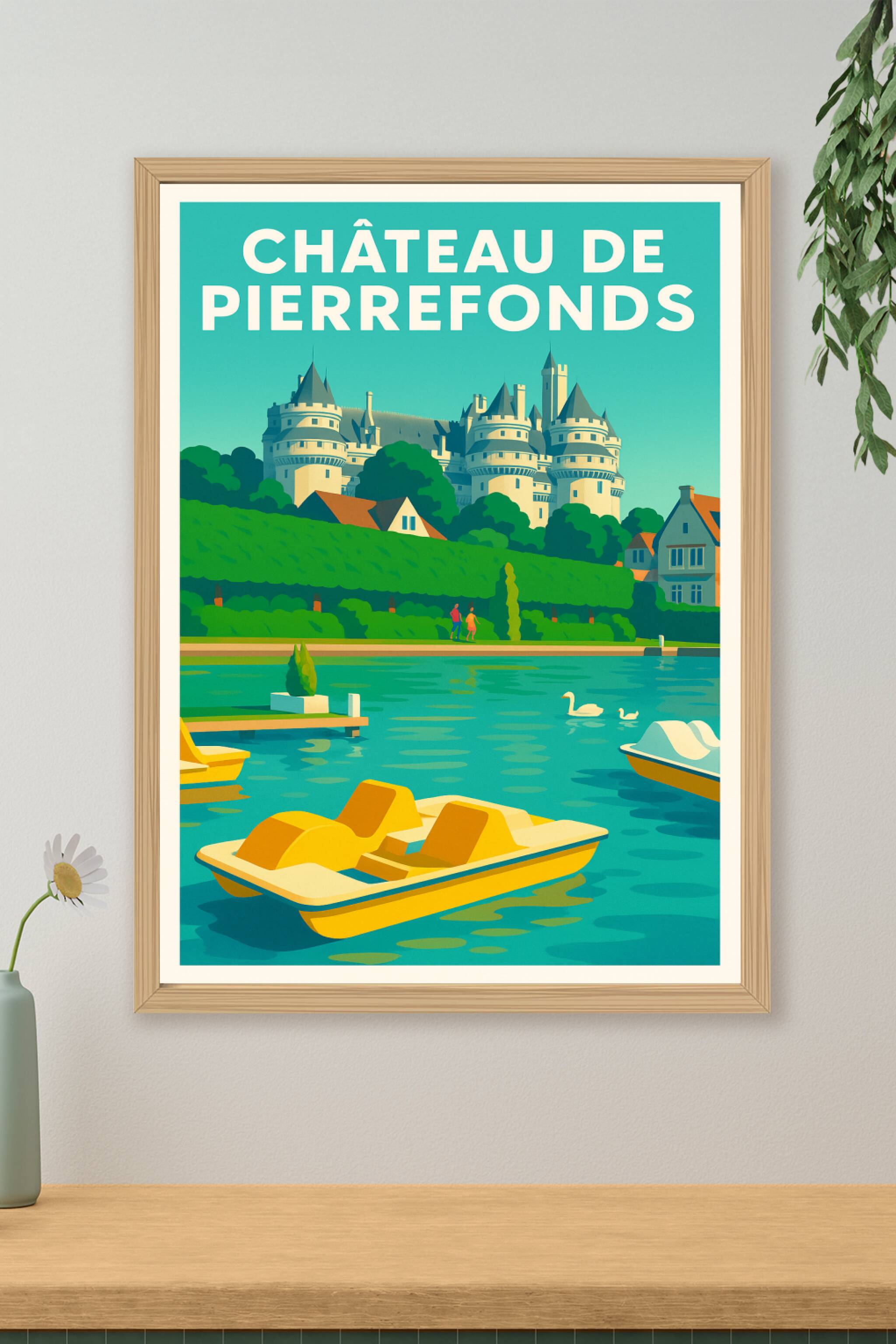 Affiche de Château de Pierrefonds - L'éclat médiéval au bord de l'eau