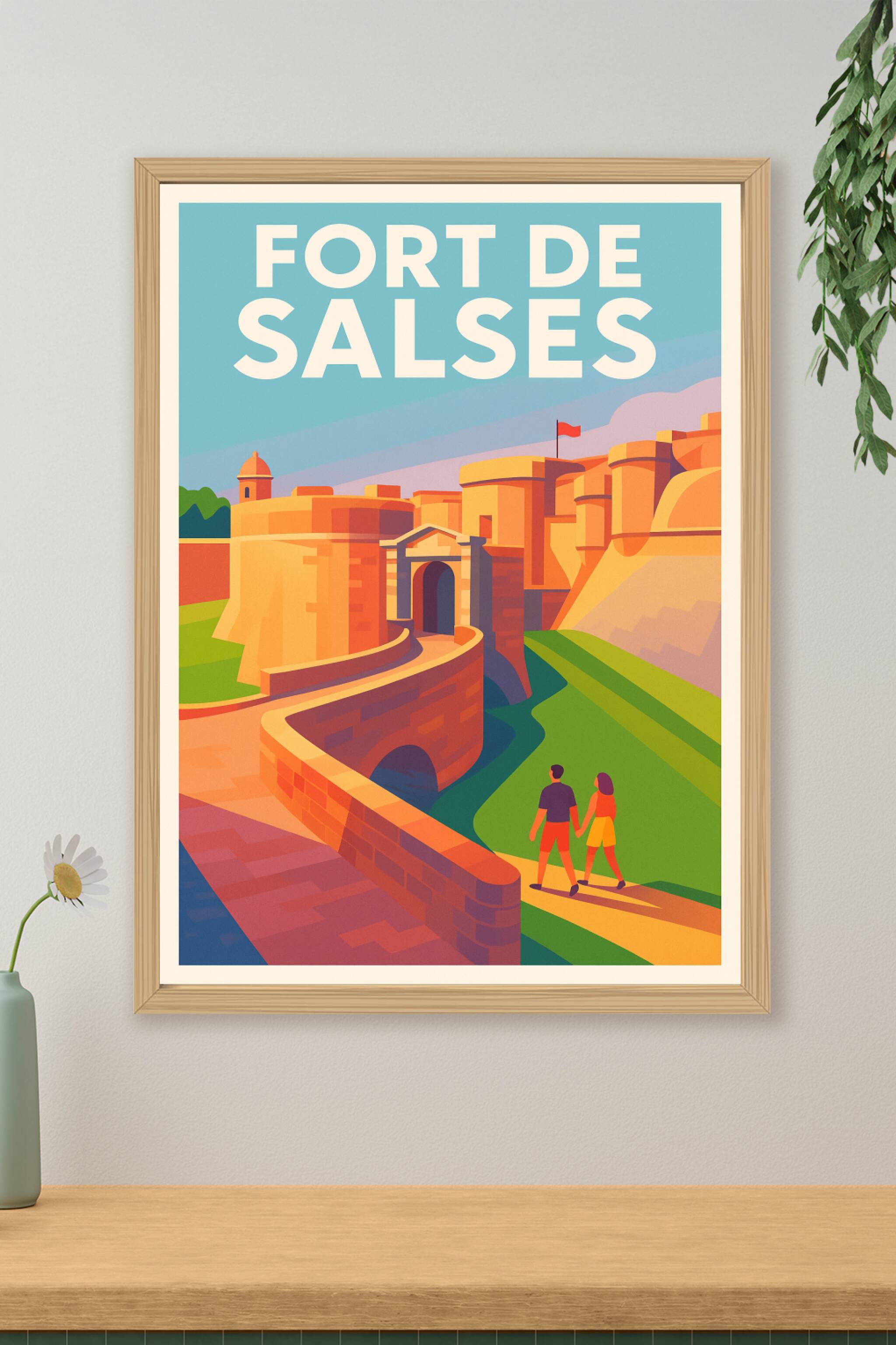 Affiche de Fort de Salses - L'élégance historique du Roussillon