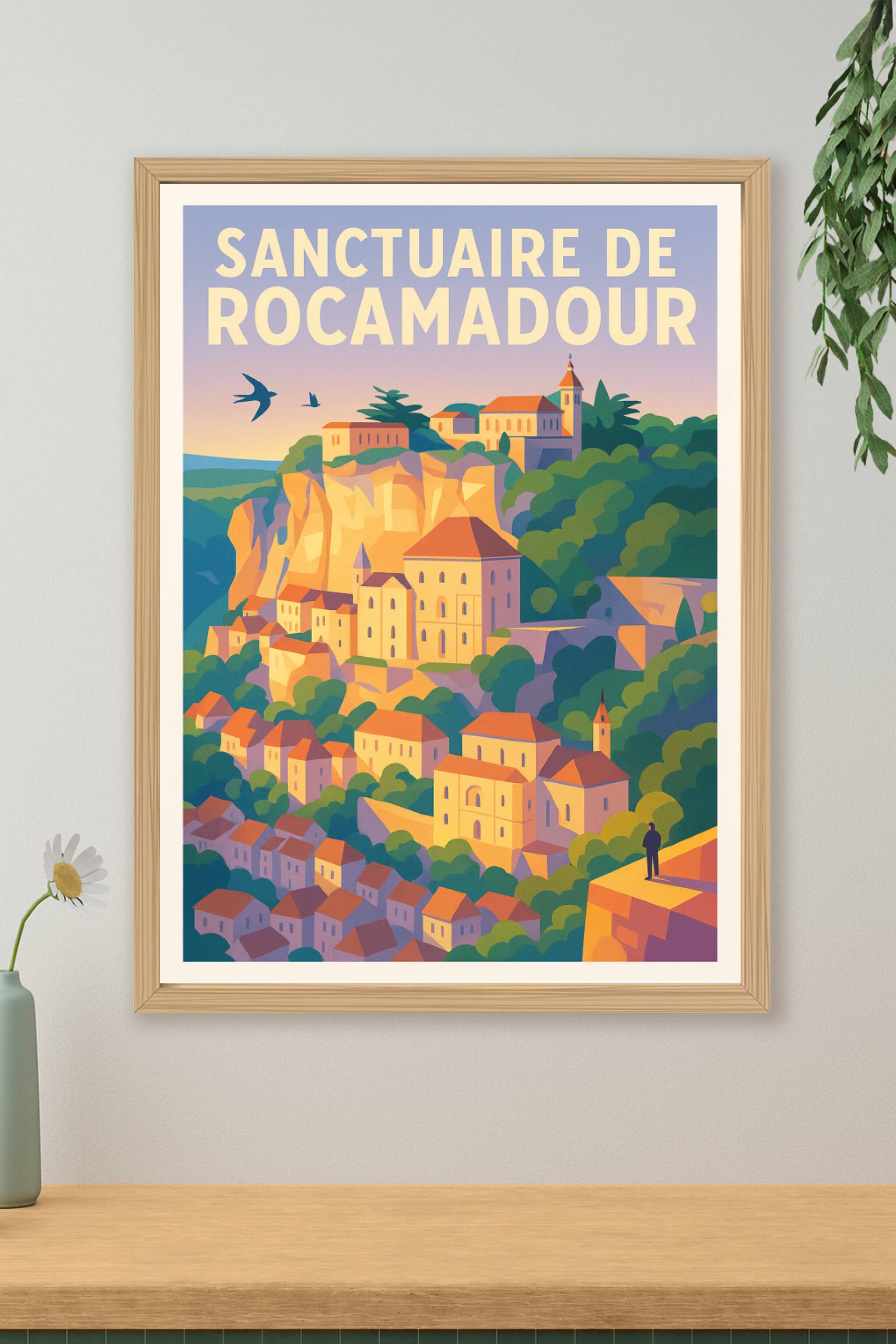 Affiche de Rocamadour - La cité médiévale suspendue entre ciel et terre