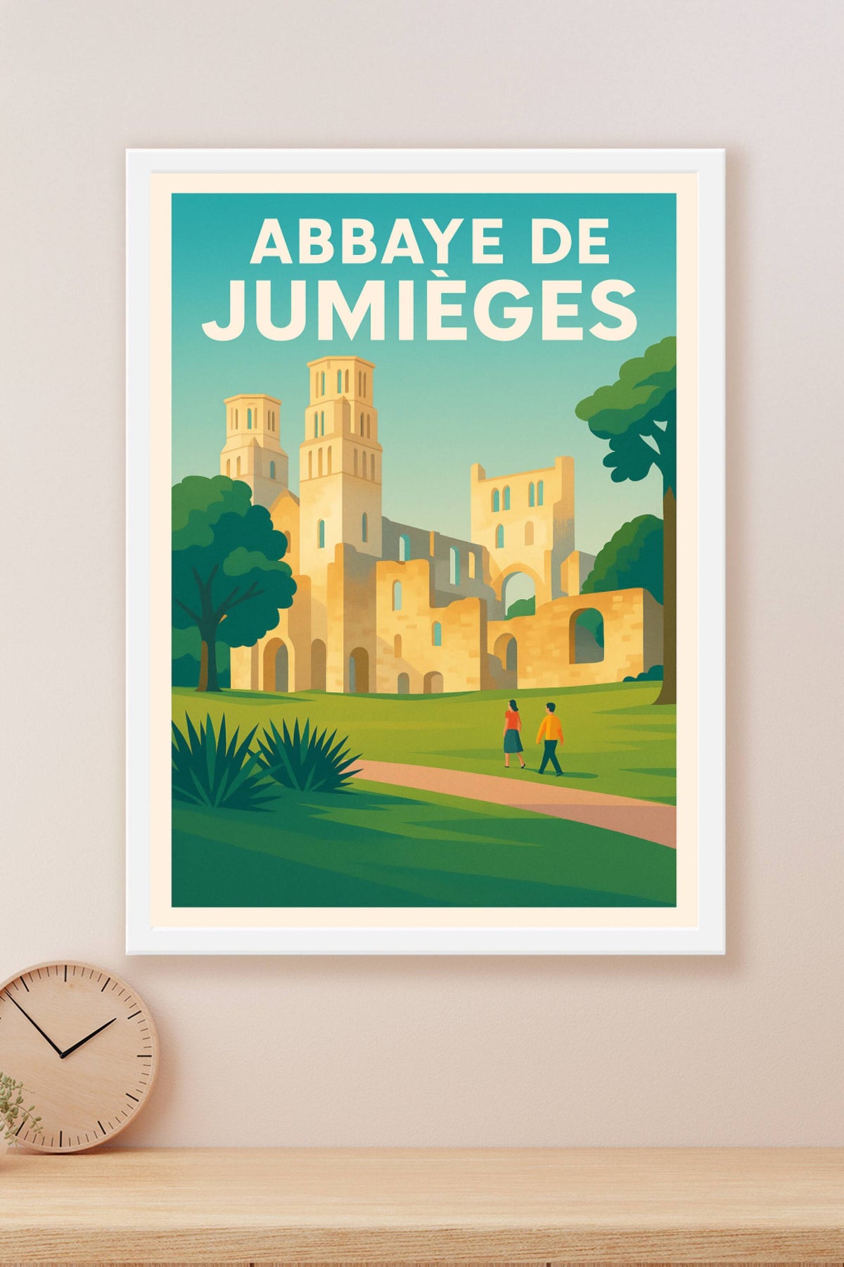 Affiche de Abbaye de Jumièges - L'élégance intemporelle des ruines normandes