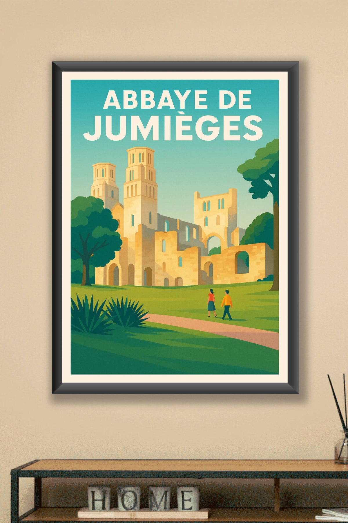 Affiche de Abbaye de Jumièges - L'élégance intemporelle des ruines normandes