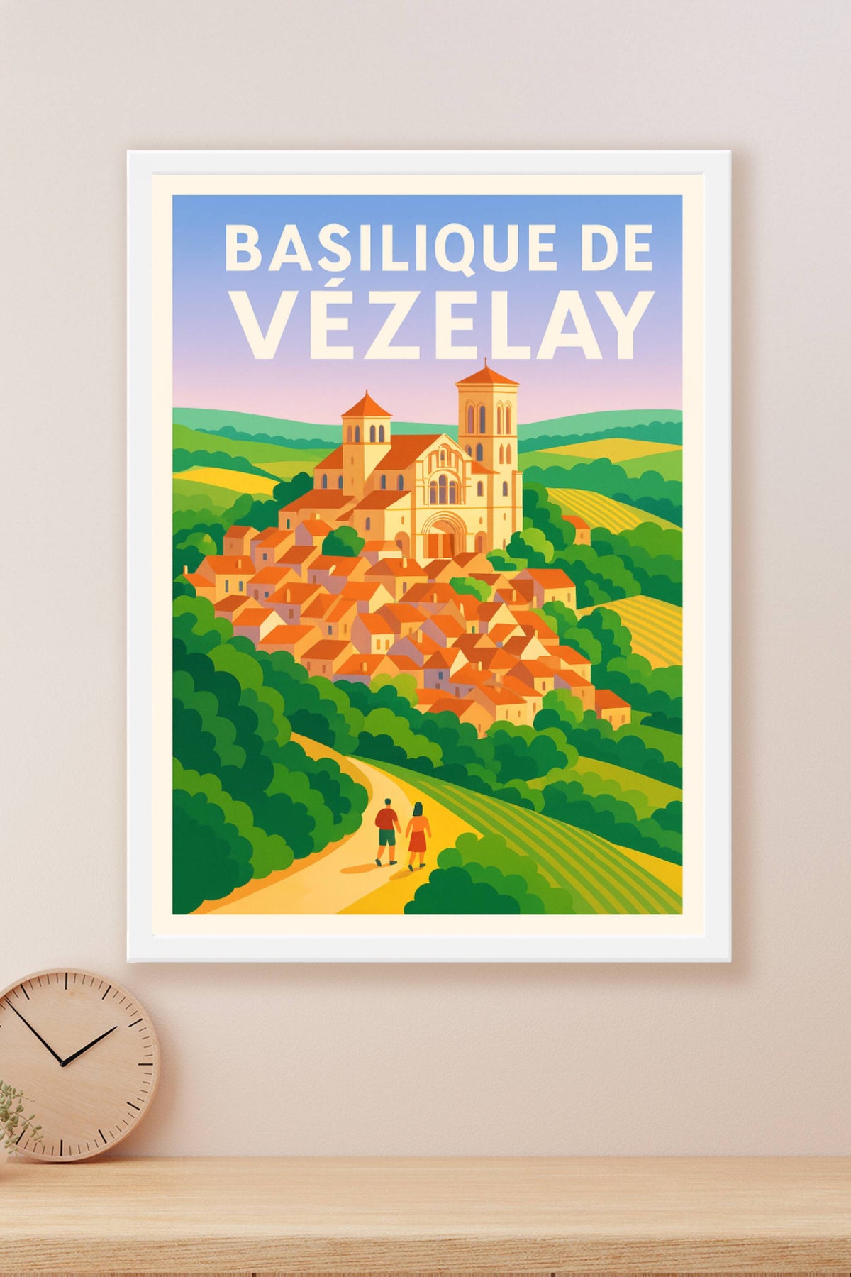 Affiche de Vézelay - L'éclat d'un joyau éternel au cœur de la Bourgogne