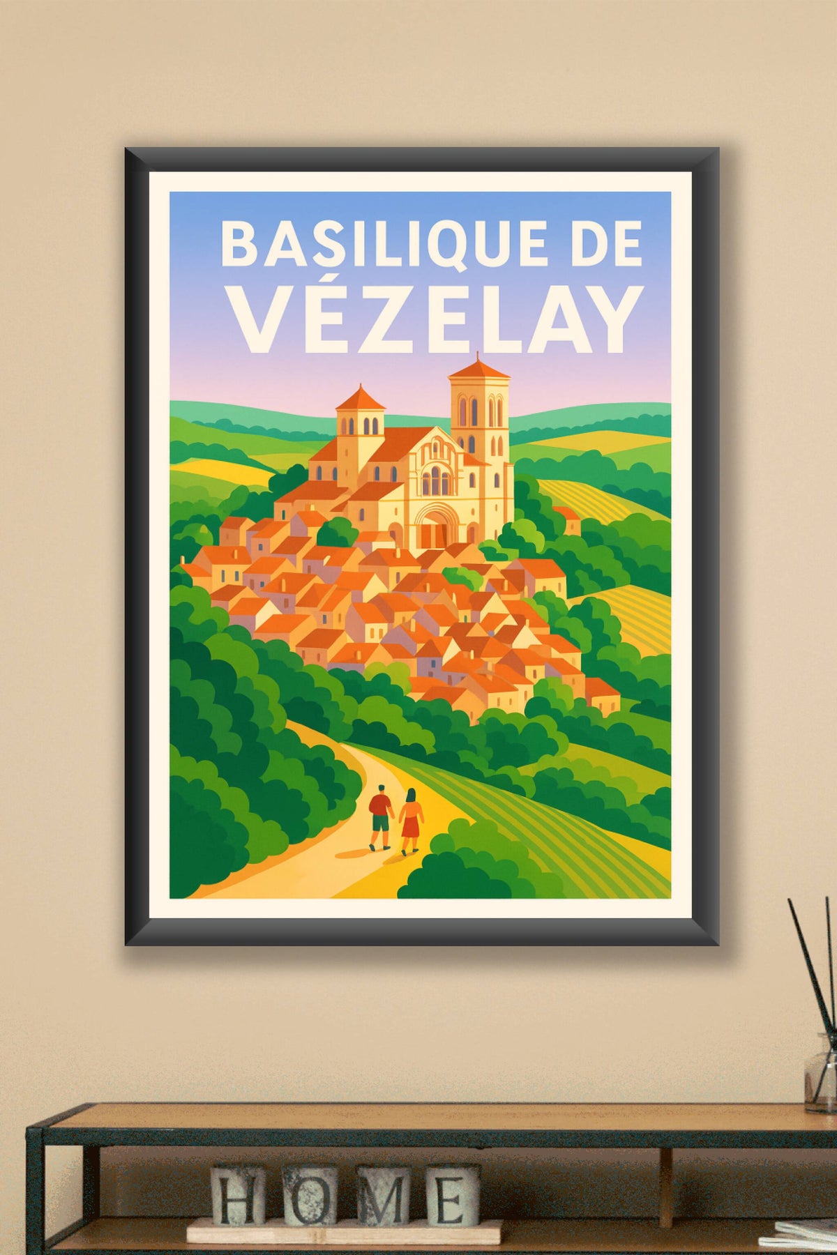 Affiche de Vézelay - L'éclat d'un joyau éternel au cœur de la Bourgogne