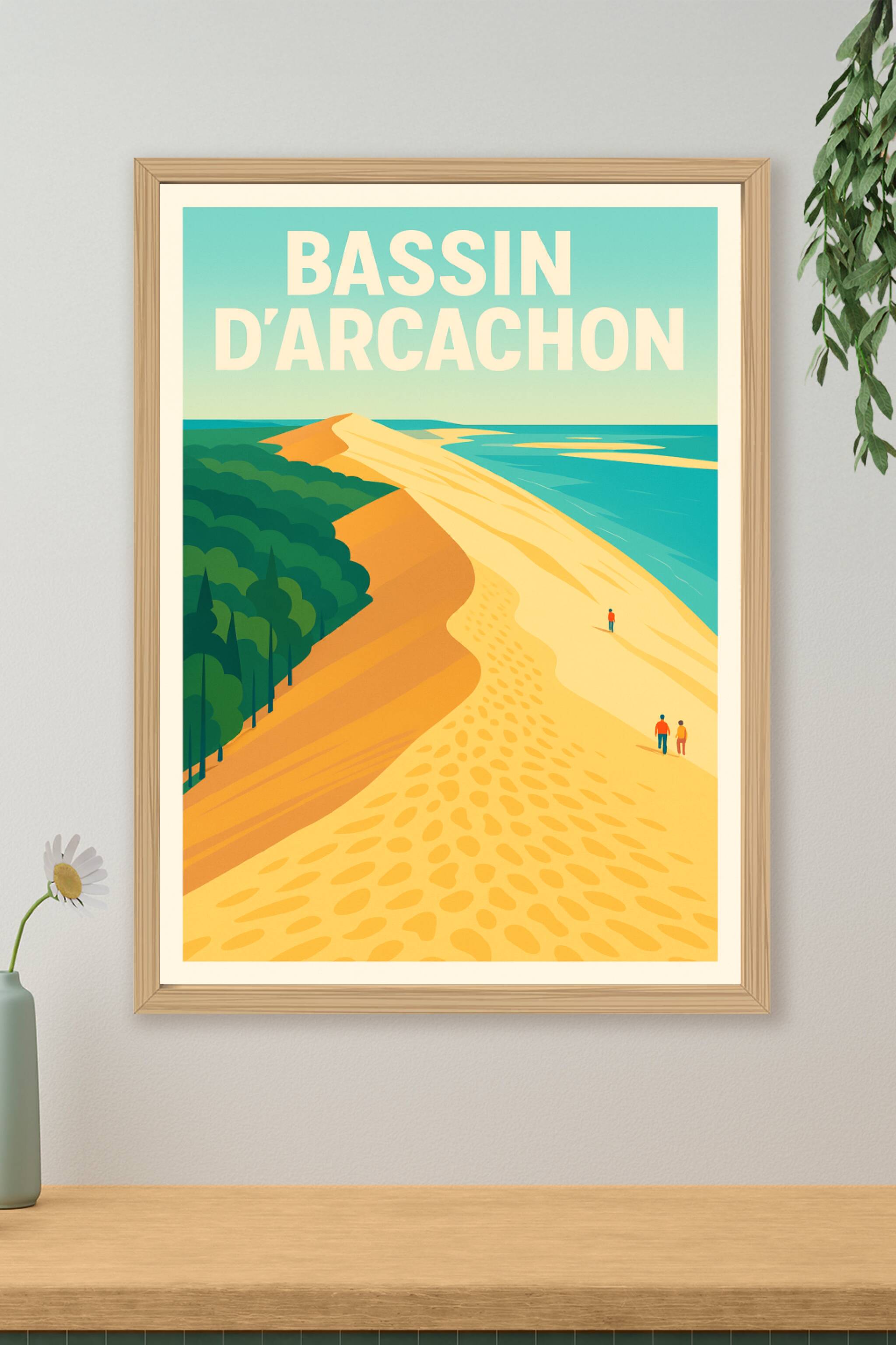 Affiche de Bassin d'Arcachon - L'éclat de la Dune du Pilat
