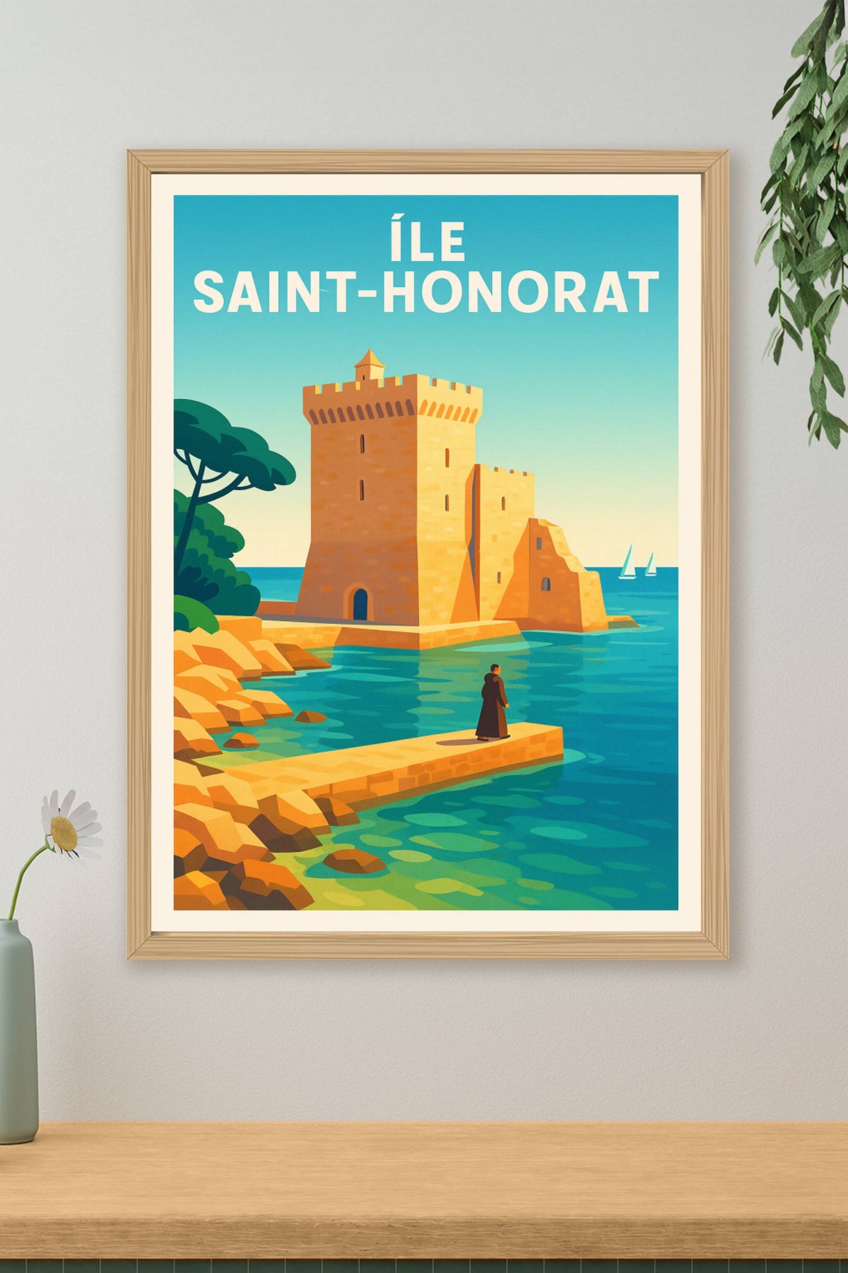 Affiche de Île Saint-Honorat - Sérénité et patrimoine au cœur des îles de Lérins