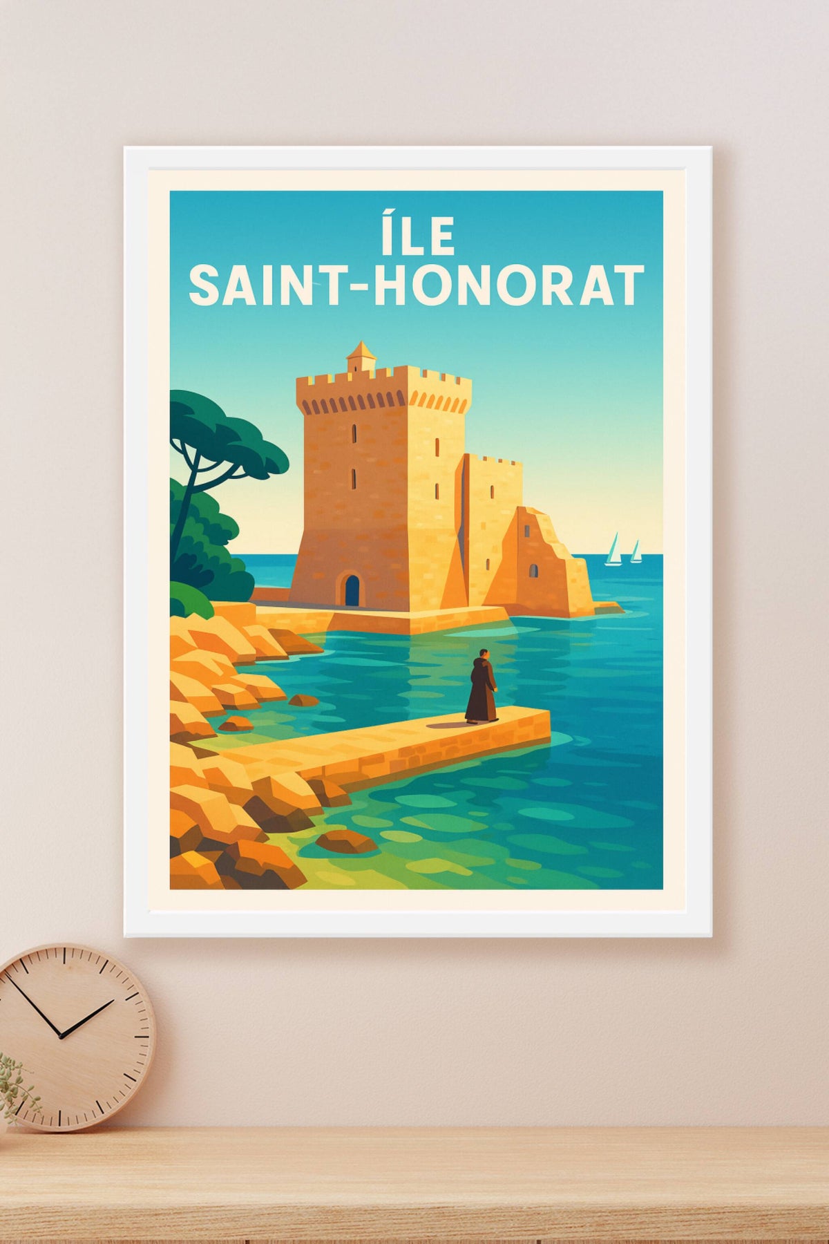 Affiche de Île Saint-Honorat - Sérénité et patrimoine au cœur des îles de Lérins