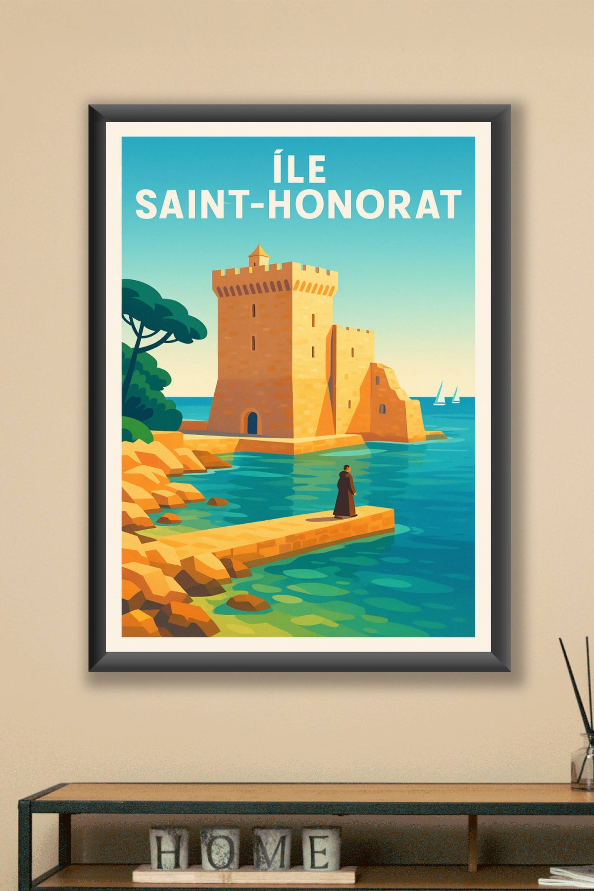 Affiche de Île Saint-Honorat - Sérénité et patrimoine au cœur des îles de Lérins
