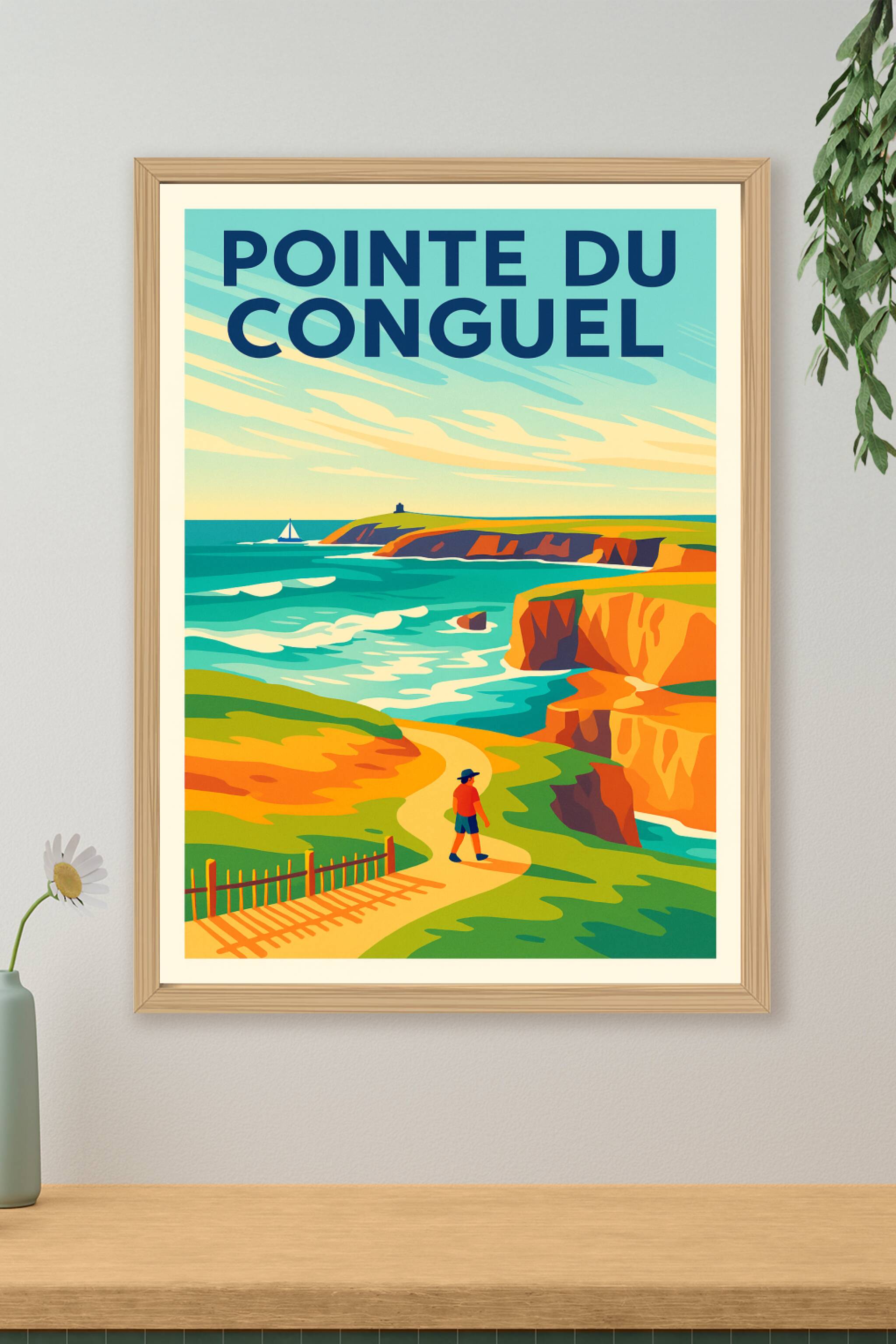 Affiche de Pointe du Conguel - L'éclat sauvage de la presqu'île de Quiberon