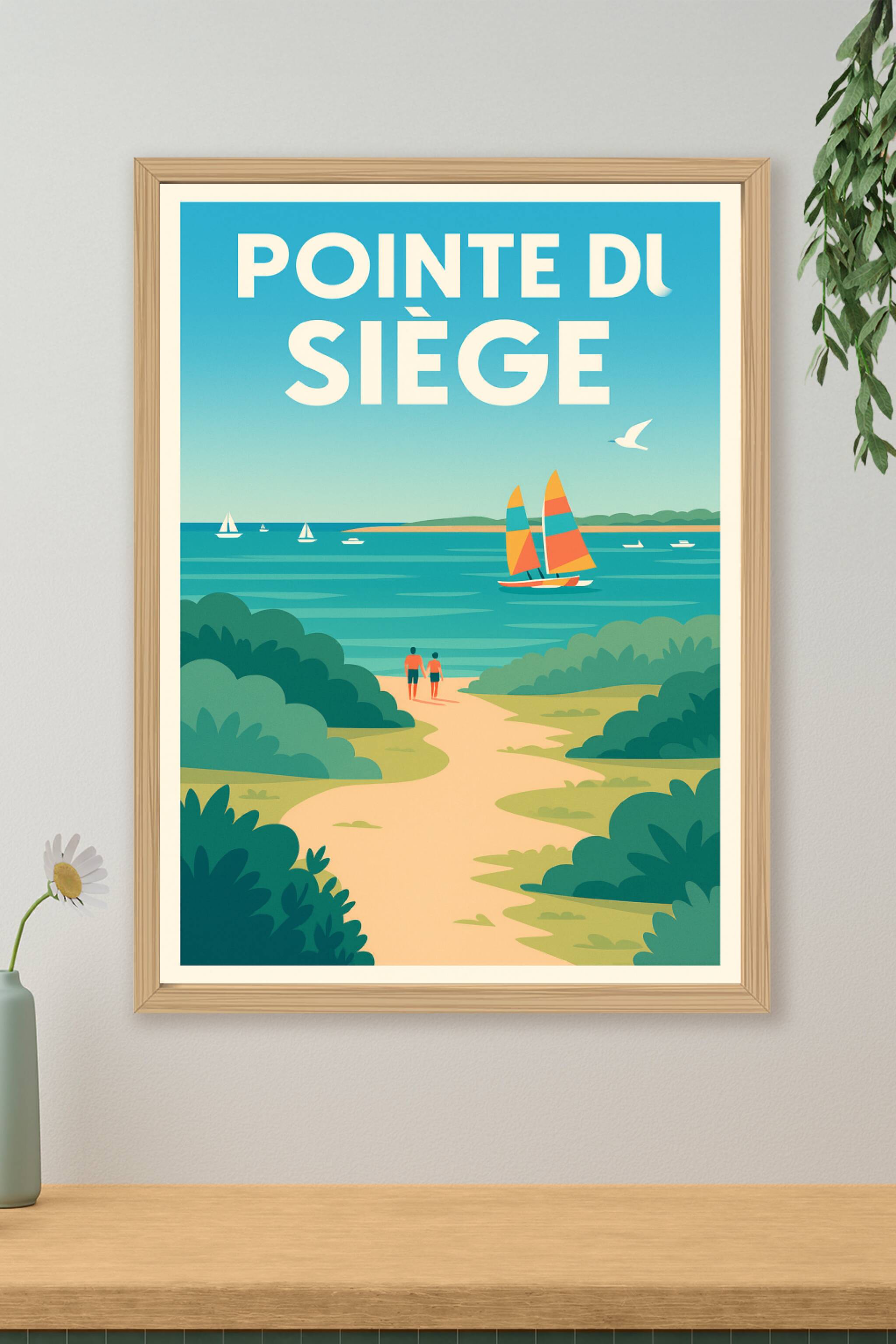 Affiche de Pointe du Siège - L'évasion sauvage entre mer et nature