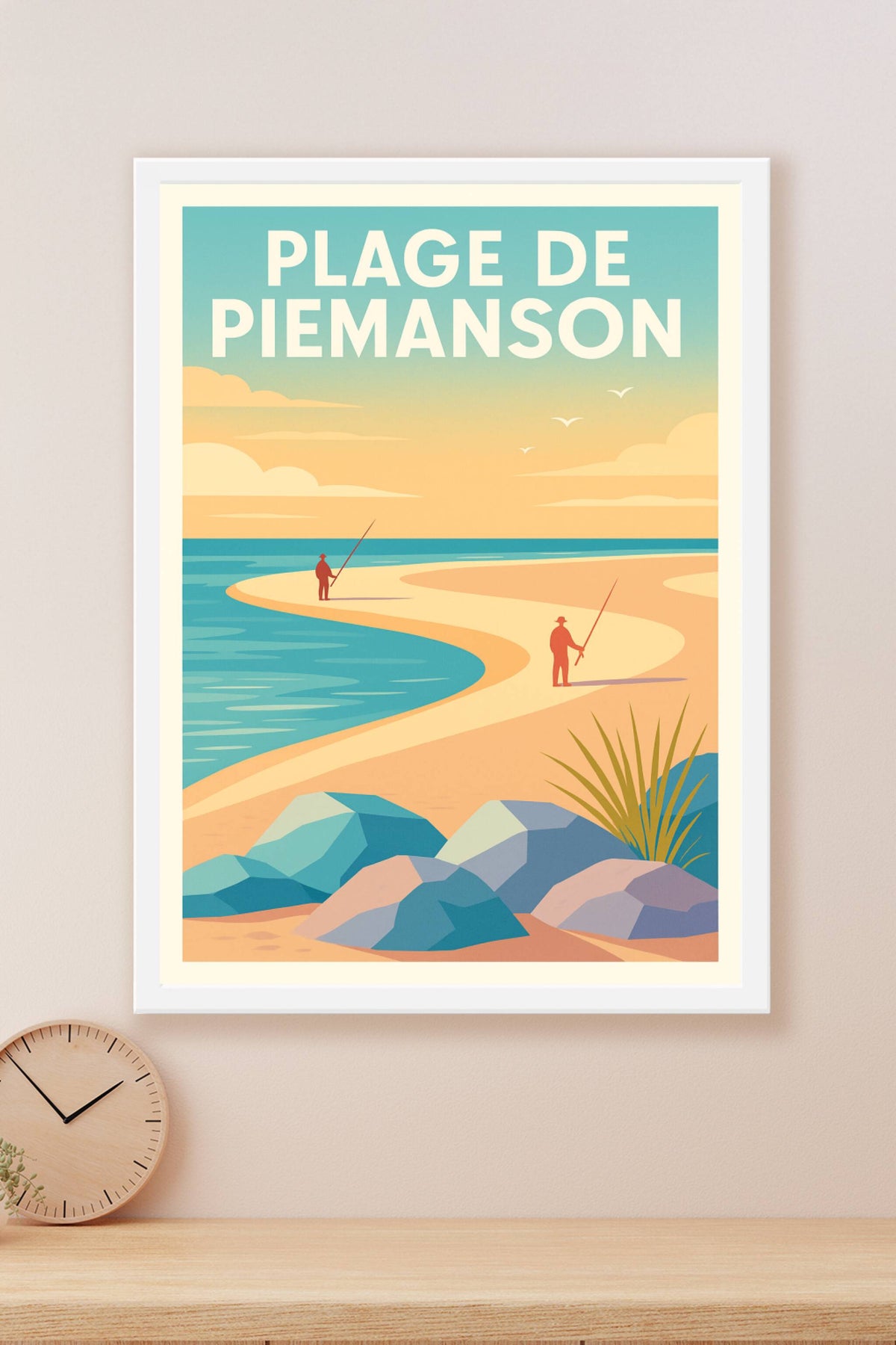 Affiche de Plage de Piemanson - L'esprit sauvage de la Camargue chez vous