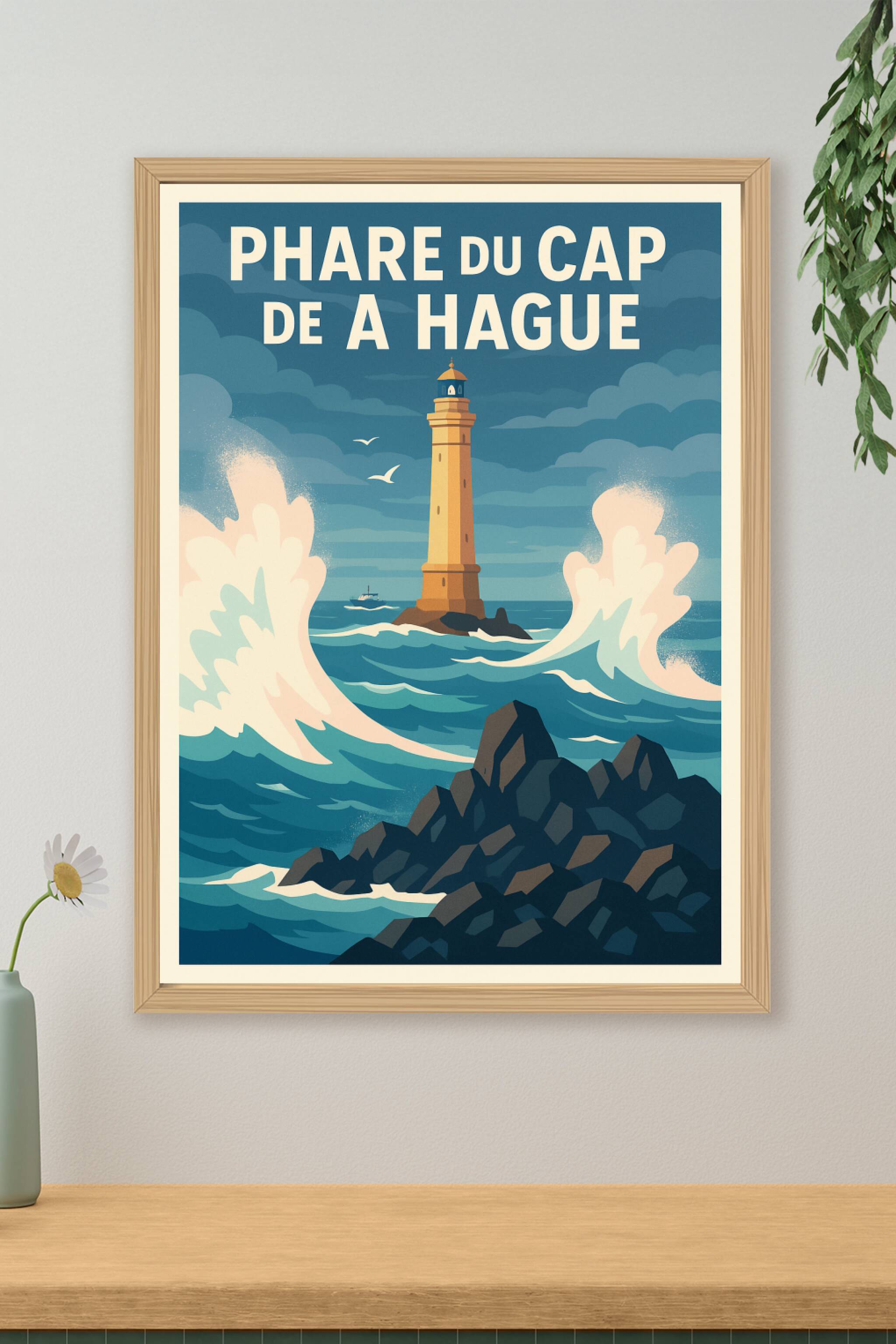 Affiche de Phare du Cap de la Hague - L'esprit sauvage de la Normandie