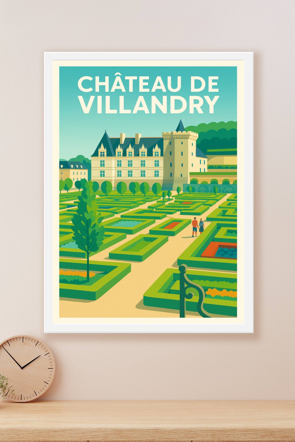 Affiche de Château de Villandry - L'élégance des jardins à la française