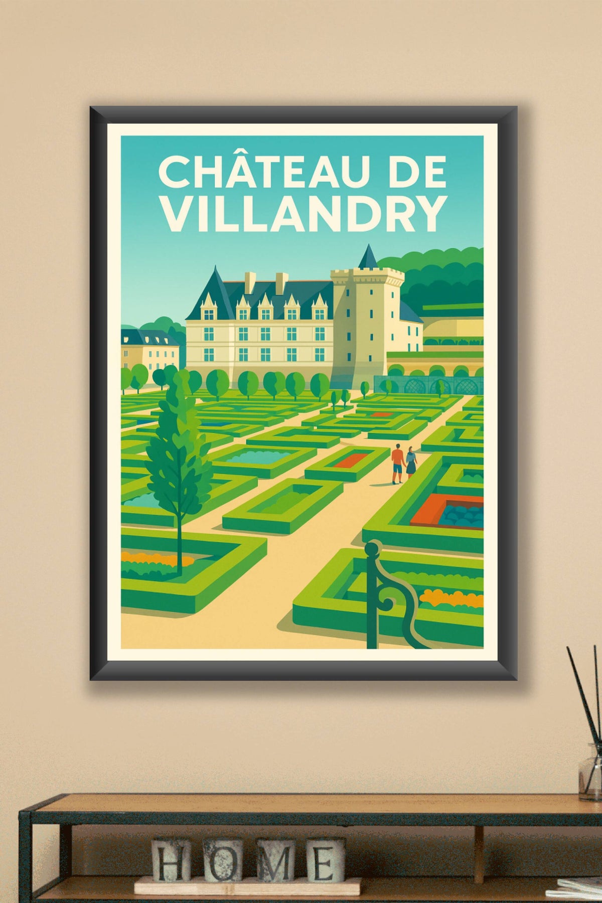 Affiche de Château de Villandry - L'élégance des jardins à la française