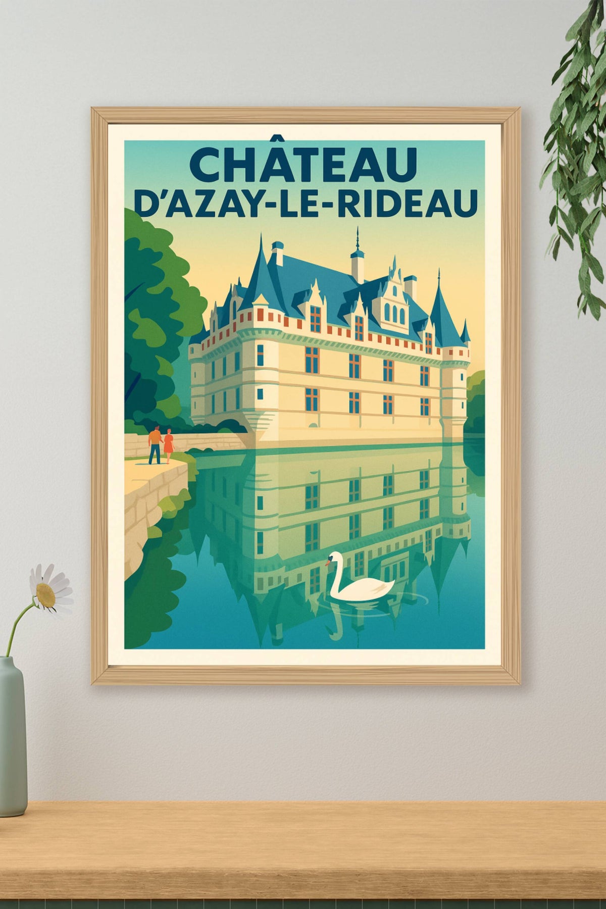 Affiche de Château d'Azay-le-Rideau - L'élégance de la Renaissance au fil de l'eau