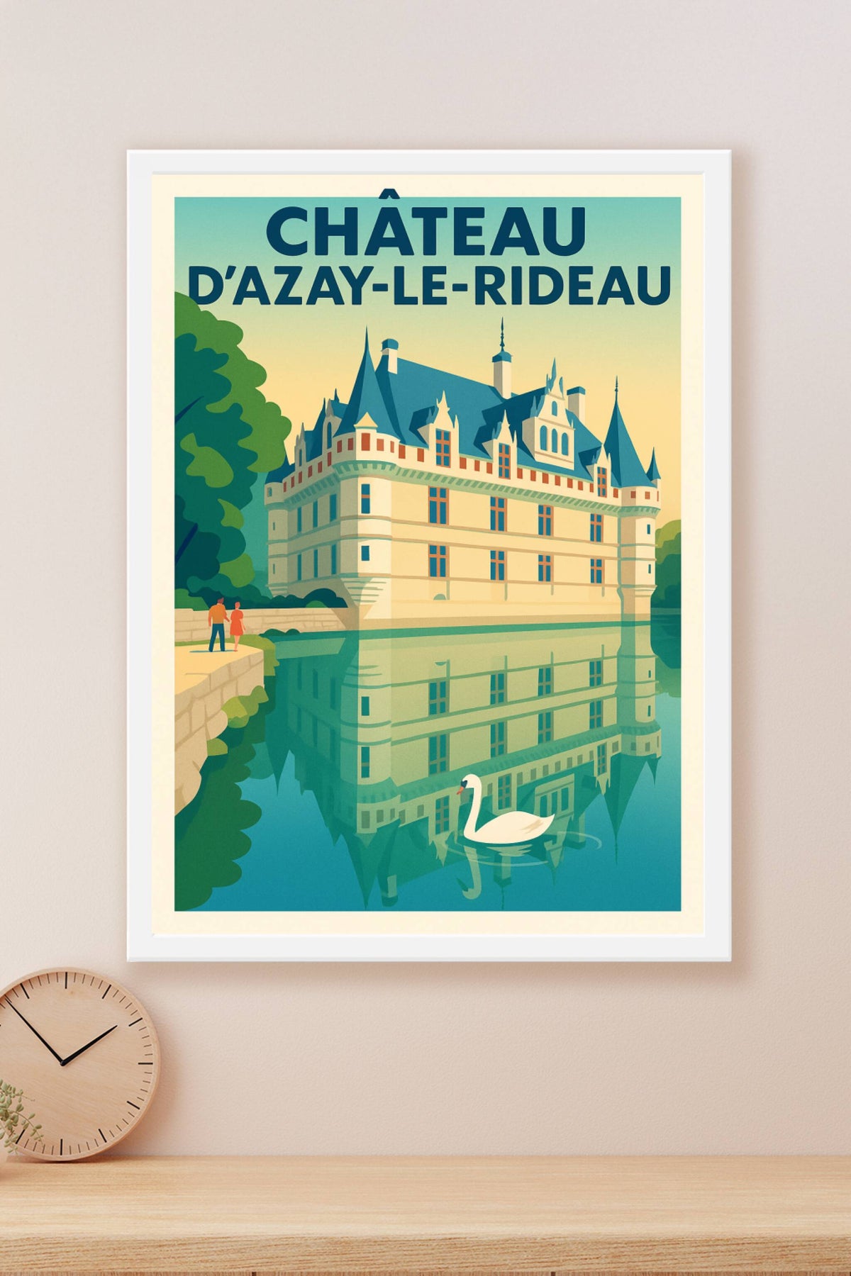 Affiche de Château d'Azay-le-Rideau - L'élégance de la Renaissance au fil de l'eau
