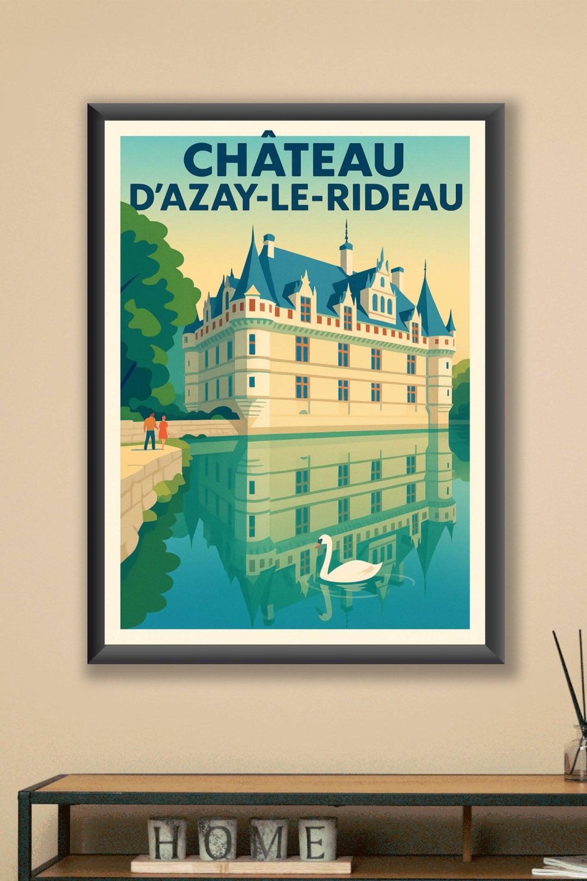 Affiche de Château d'Azay-le-Rideau - L'élégance de la Renaissance au fil de l'eau