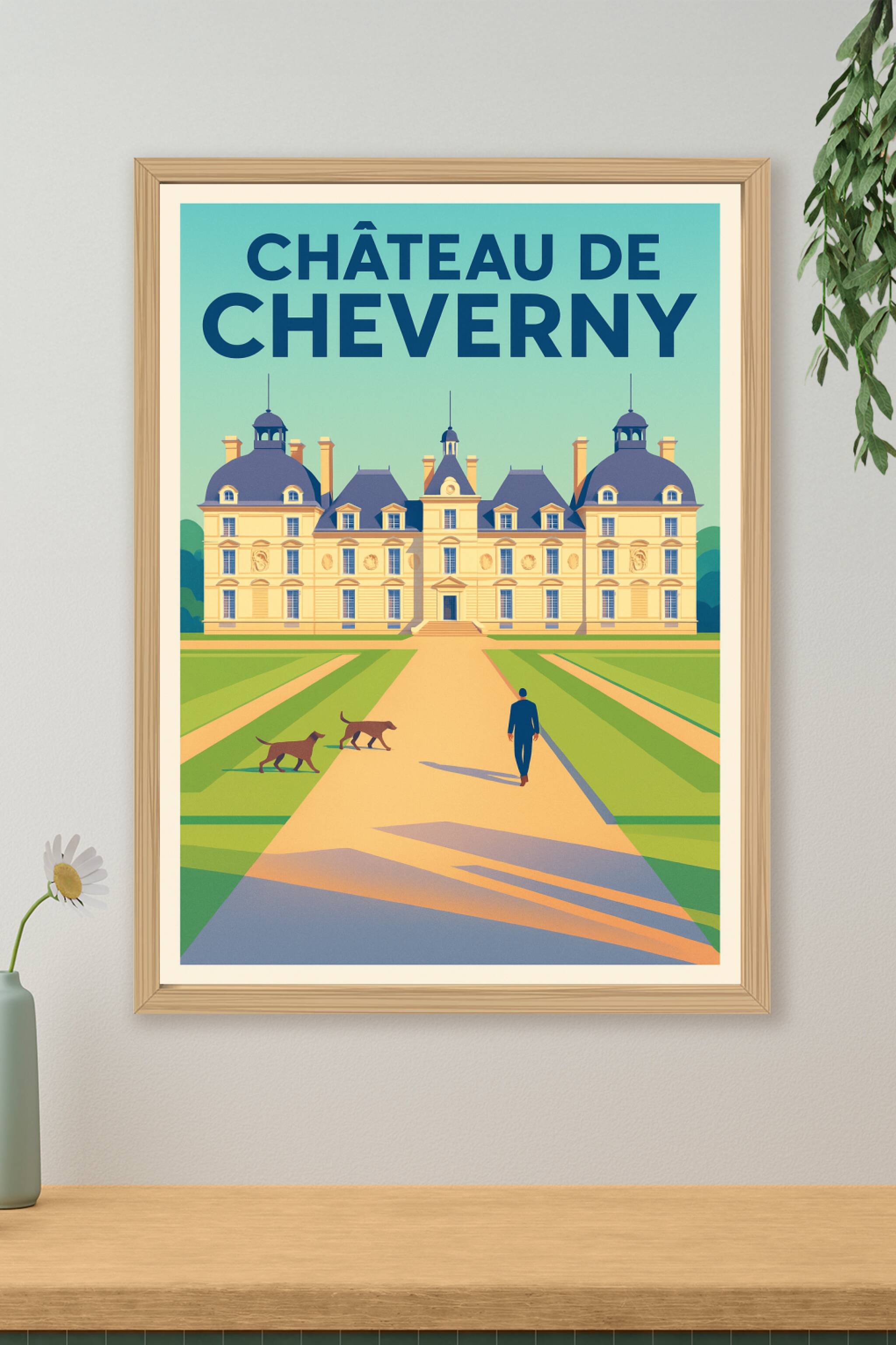 Affiche de Château de Cheverny - L'élégance classique au cœur du Val de Loire