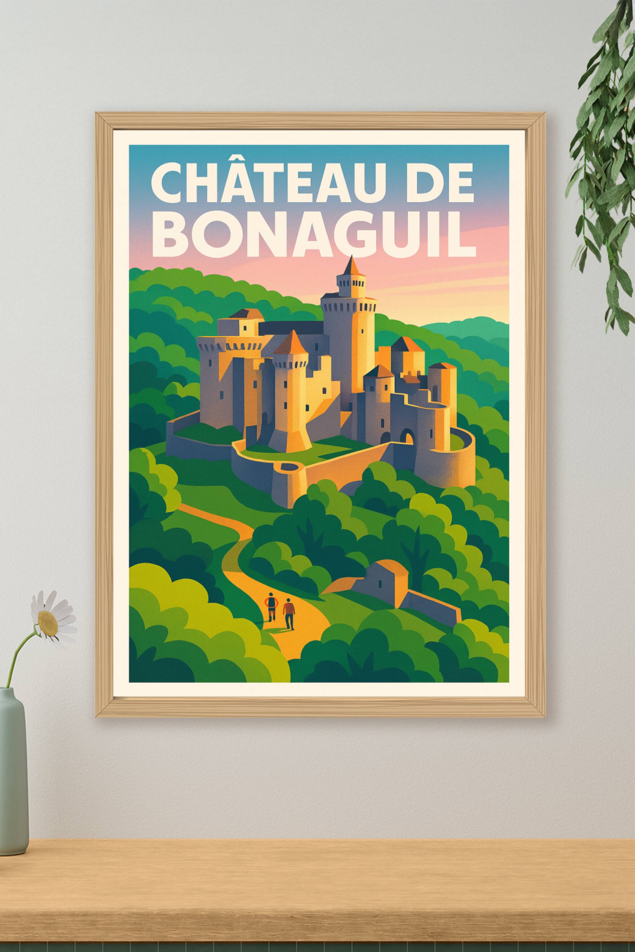 Affiche de Château de Bonaguil - L'élégance médiévale au cœur de la nature