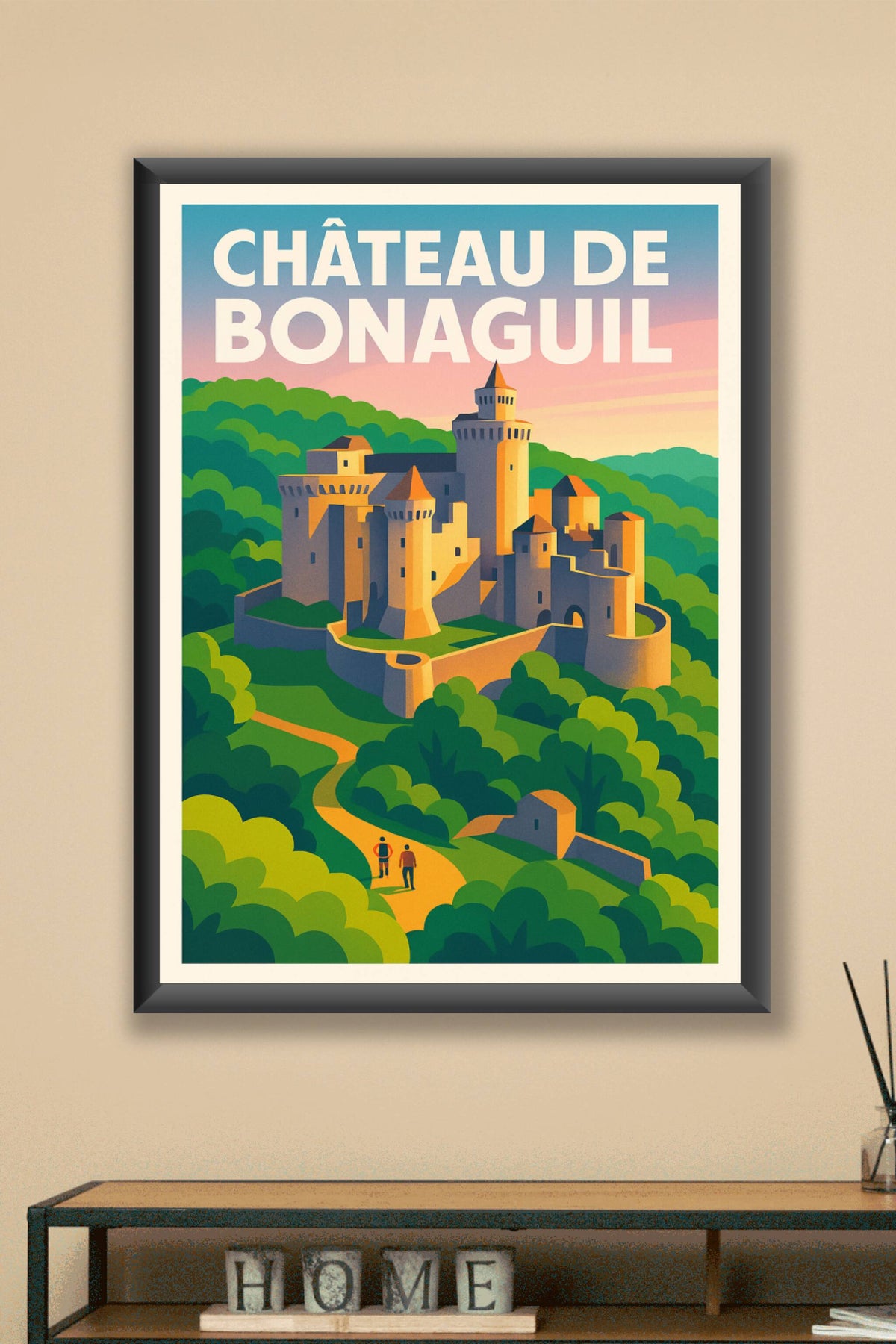 Affiche de Château de Bonaguil - L'élégance médiévale au cœur de la nature