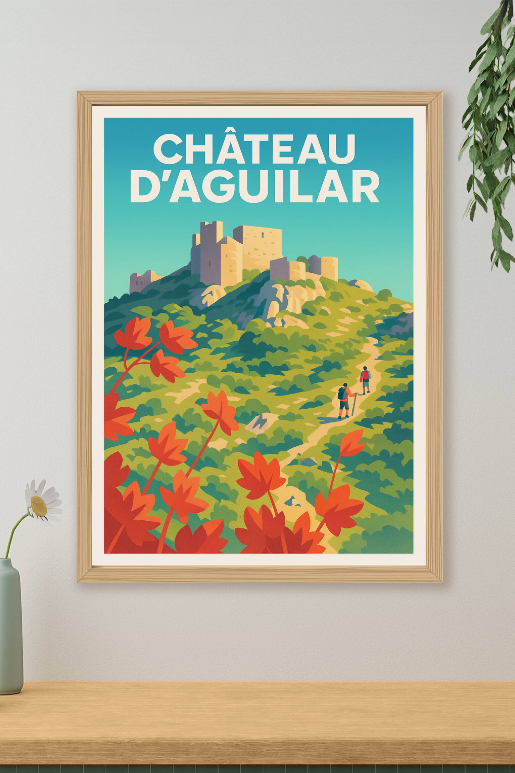 Affiche de Château d'Aguilar - L'âme du pays cathare dans votre intérieur