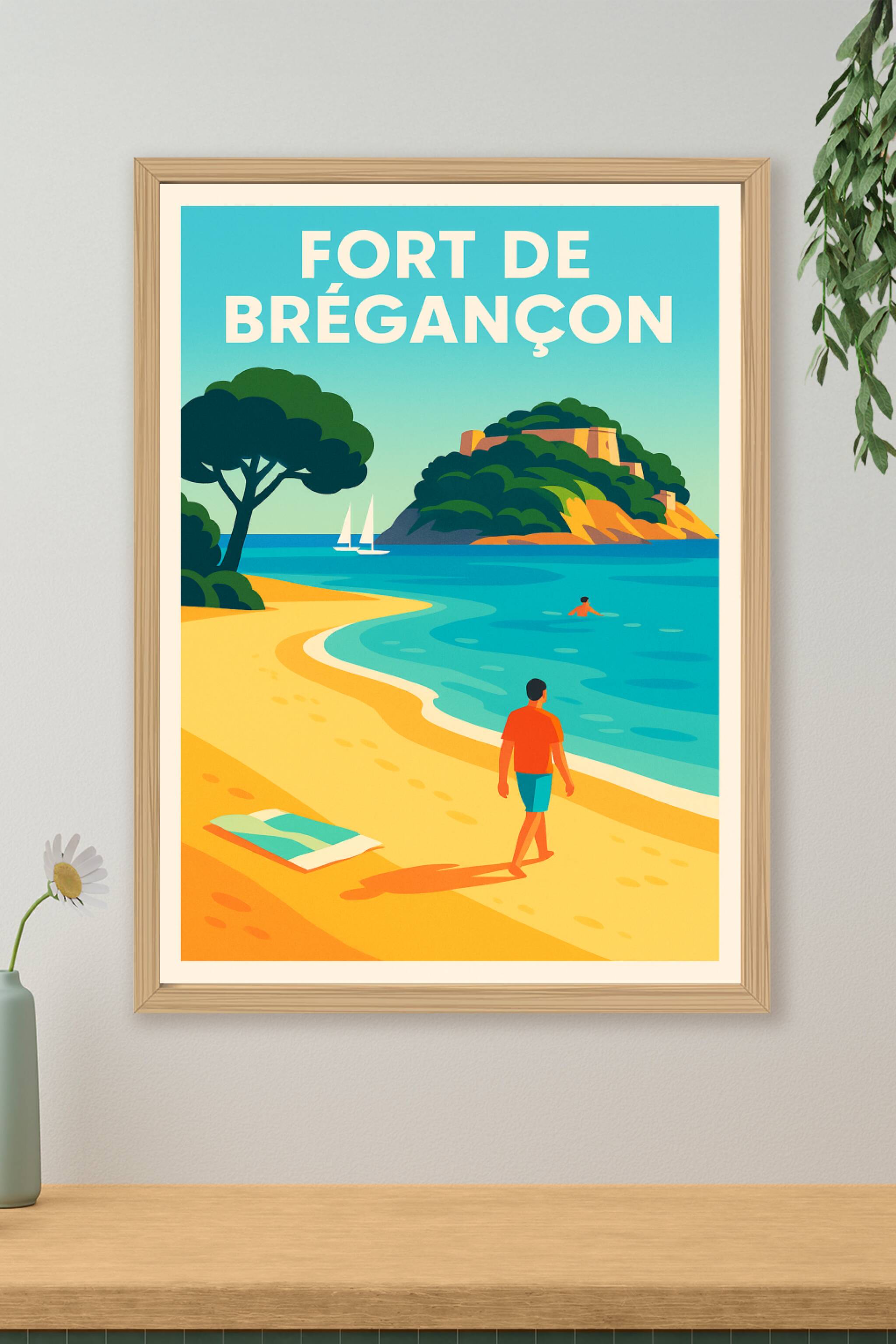 Affiche de Fort de Brégançon - L'éclat de la Méditerranée sur vos murs