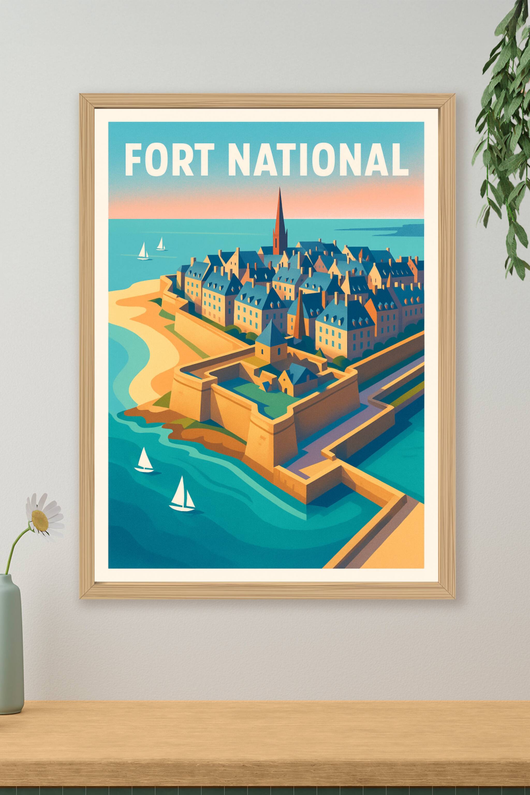 Affiche de Fort National - L'élégance historique de la cité corsaire