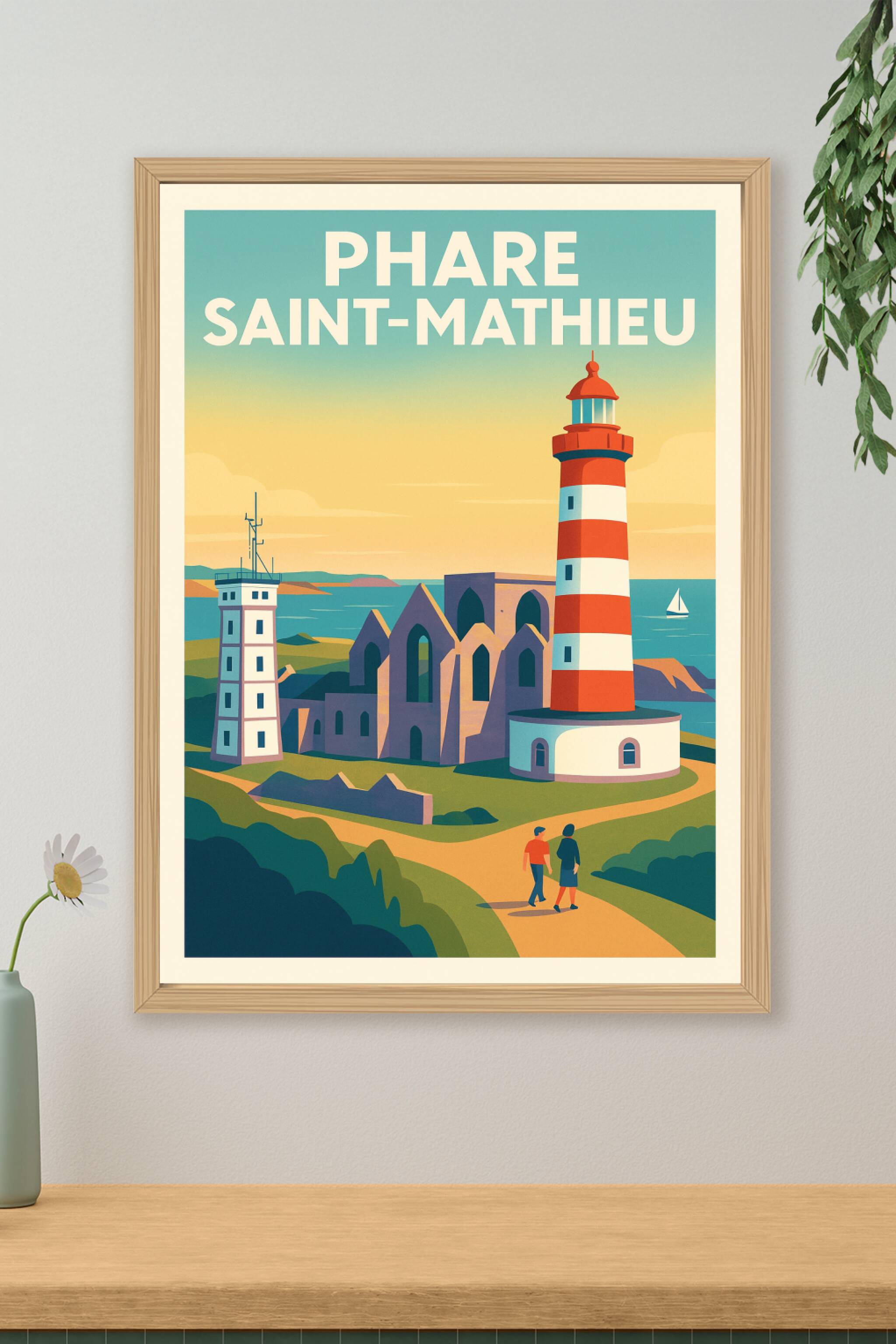 Affiche de Phare Saint-Mathieu - La sentinelle des côtes bretonnes