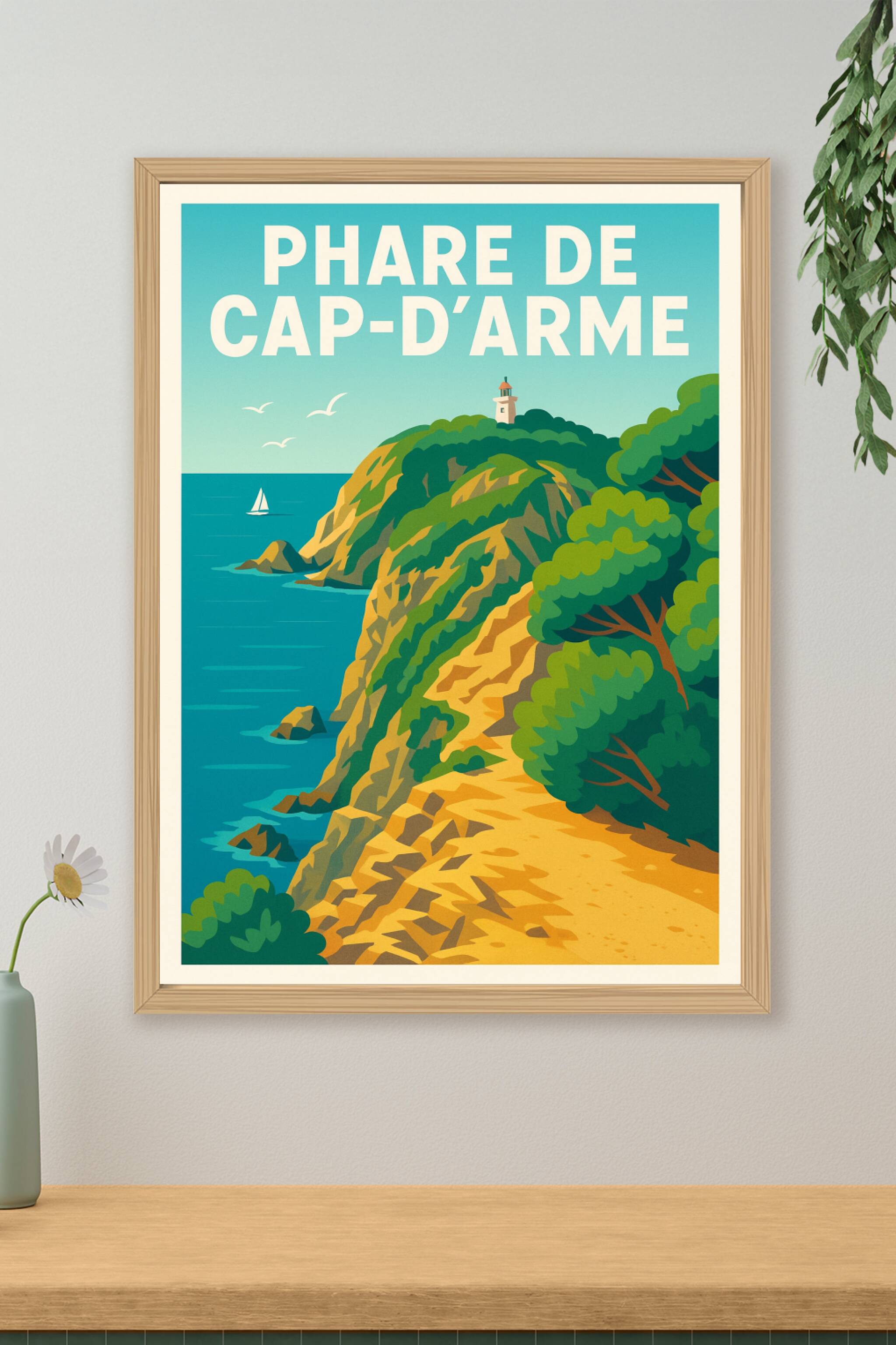 Affiche de Phare de Cap-d'Arme - Évasion solaire sur l'île de Porquerolles