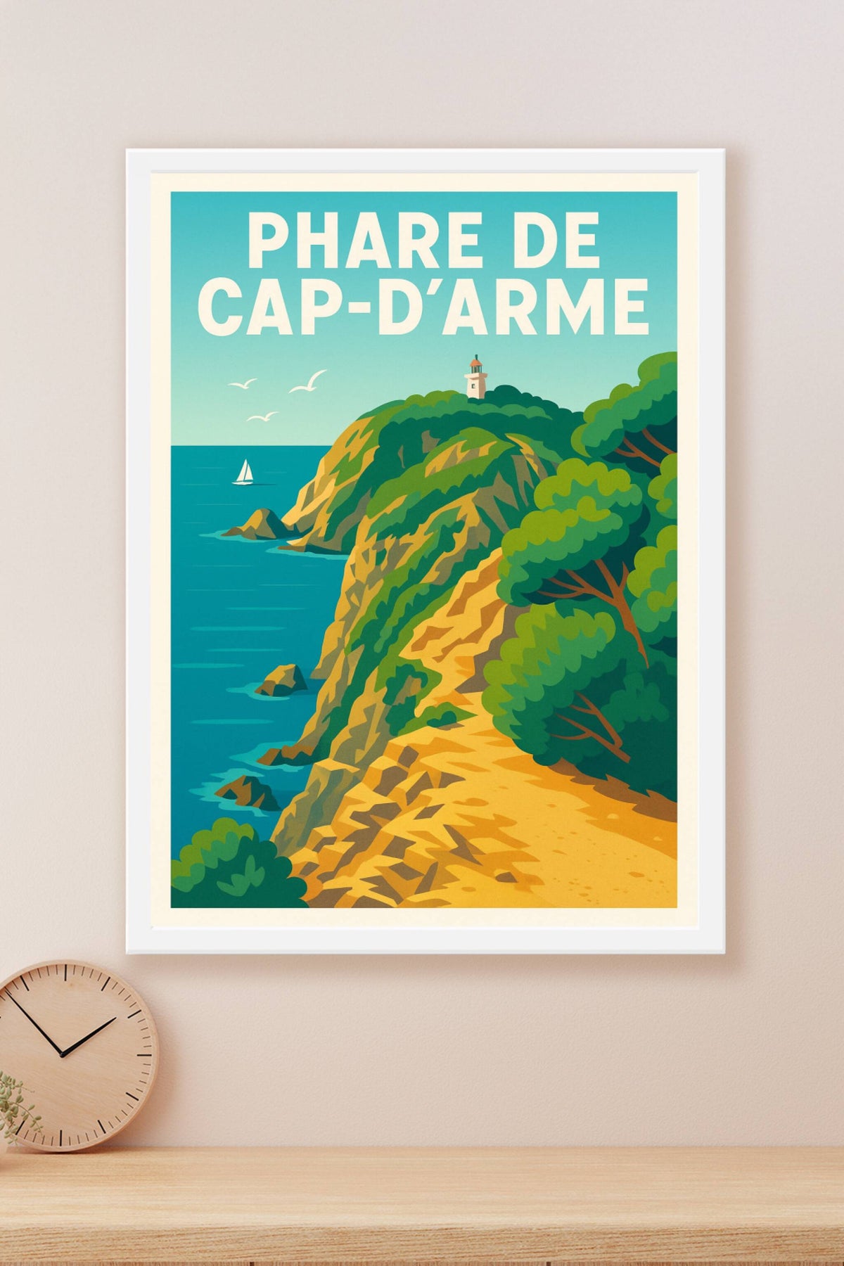 Affiche de Phare de Cap-d'Arme - Évasion solaire sur l'île de Porquerolles