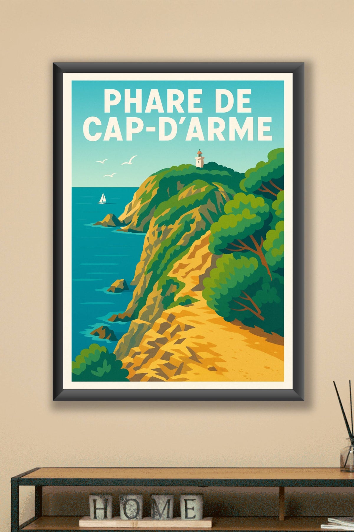 Affiche de Phare de Cap-d'Arme - Évasion solaire sur l'île de Porquerolles