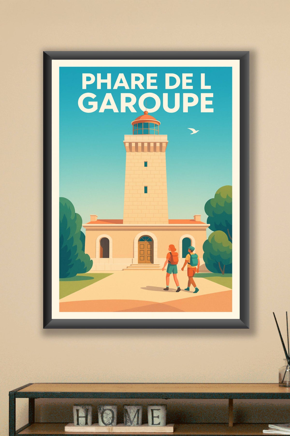 Affiche de Phare de la Garoupe - Lumière emblématique d'Antibes