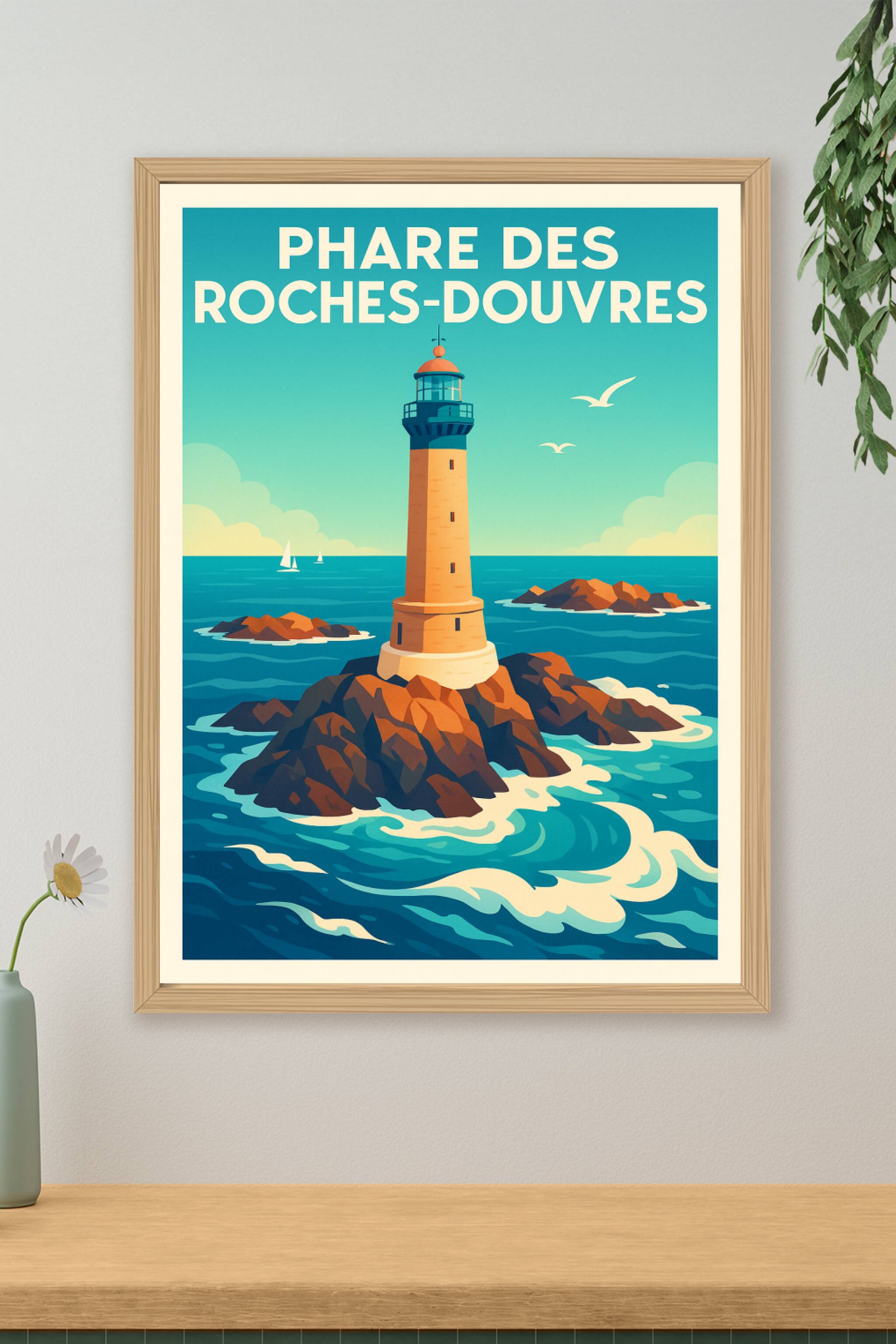 Affiche de Phare des Roches-Douvres - L'éclat majestueux du grand large
