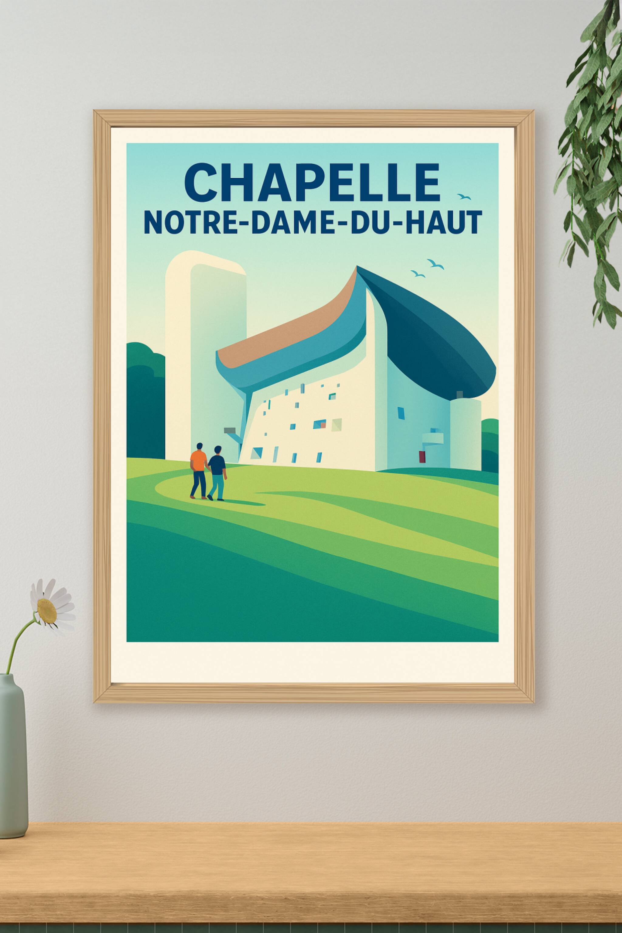 Affiche de Chapelle Notre-Dame-du-Haut - L'icône architecturale de Le Corbusier