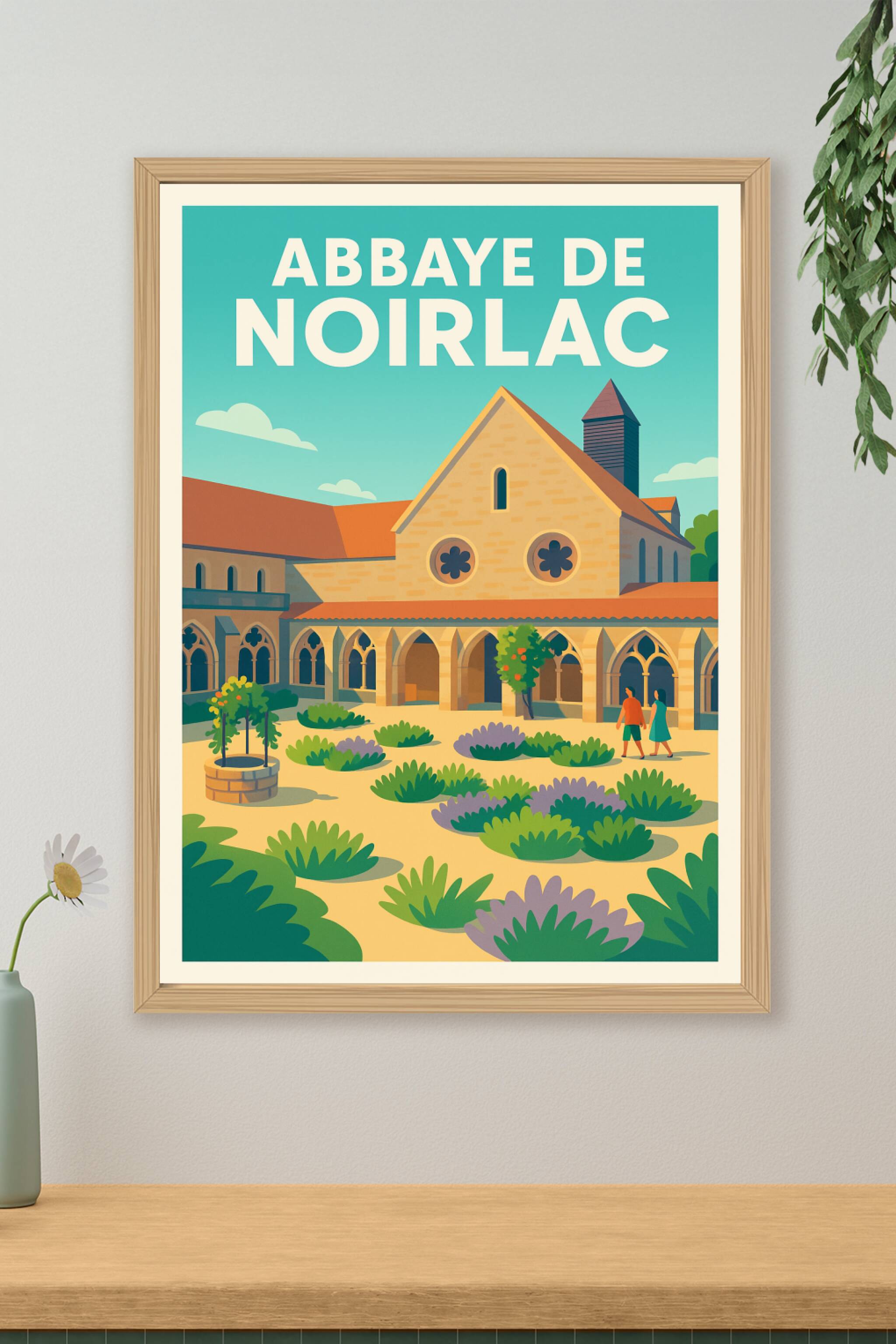 Affiche de Abbaye de Noirlac - Sérénité et architecture cistercienne