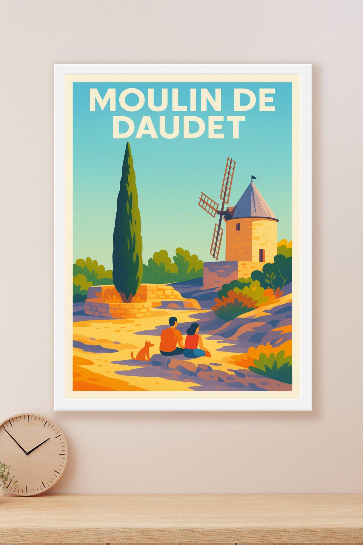 Affiche de Moulin de Daudet - L'âme de la Provence en couleurs