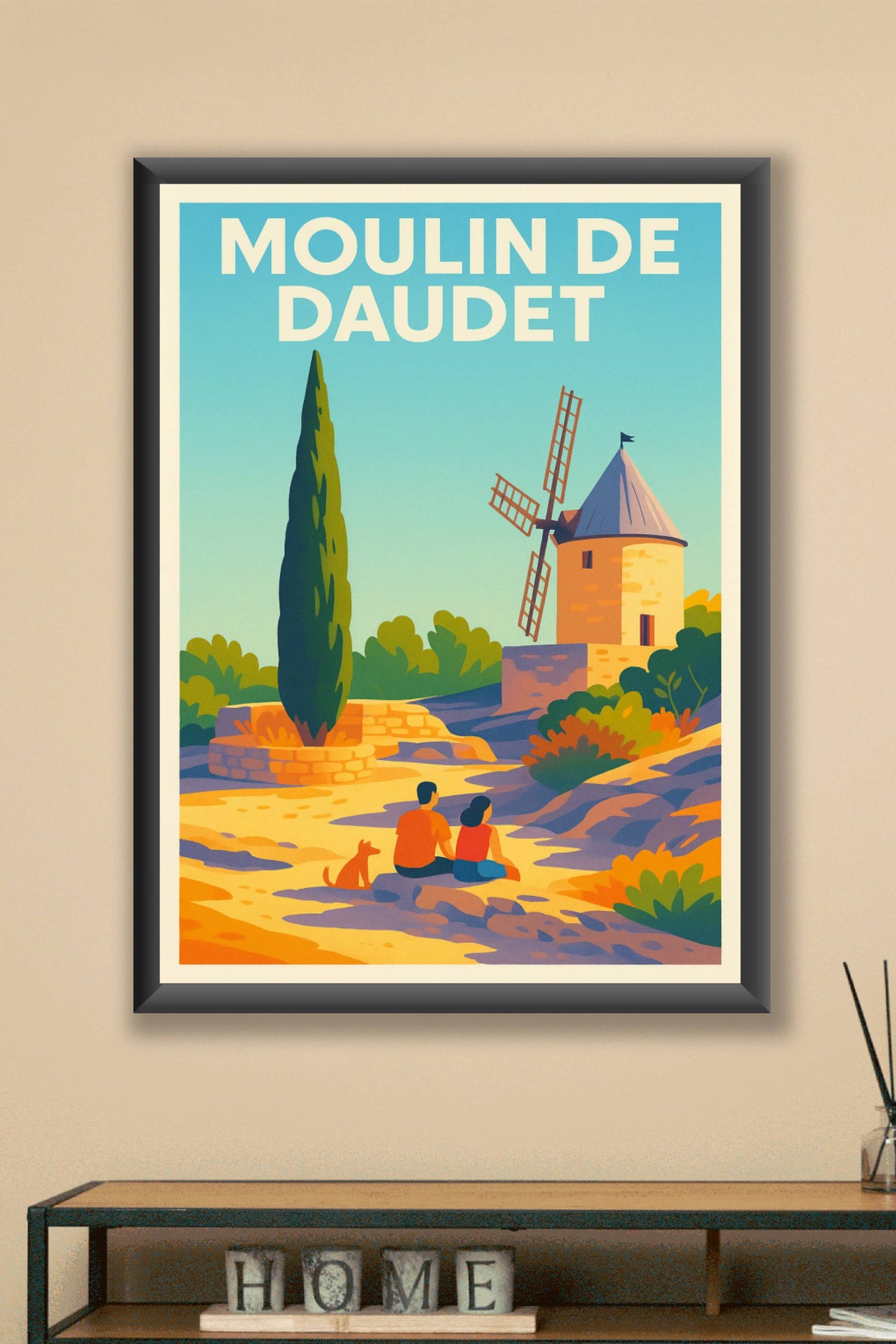 Affiche de Moulin de Daudet - L'âme de la Provence en couleurs