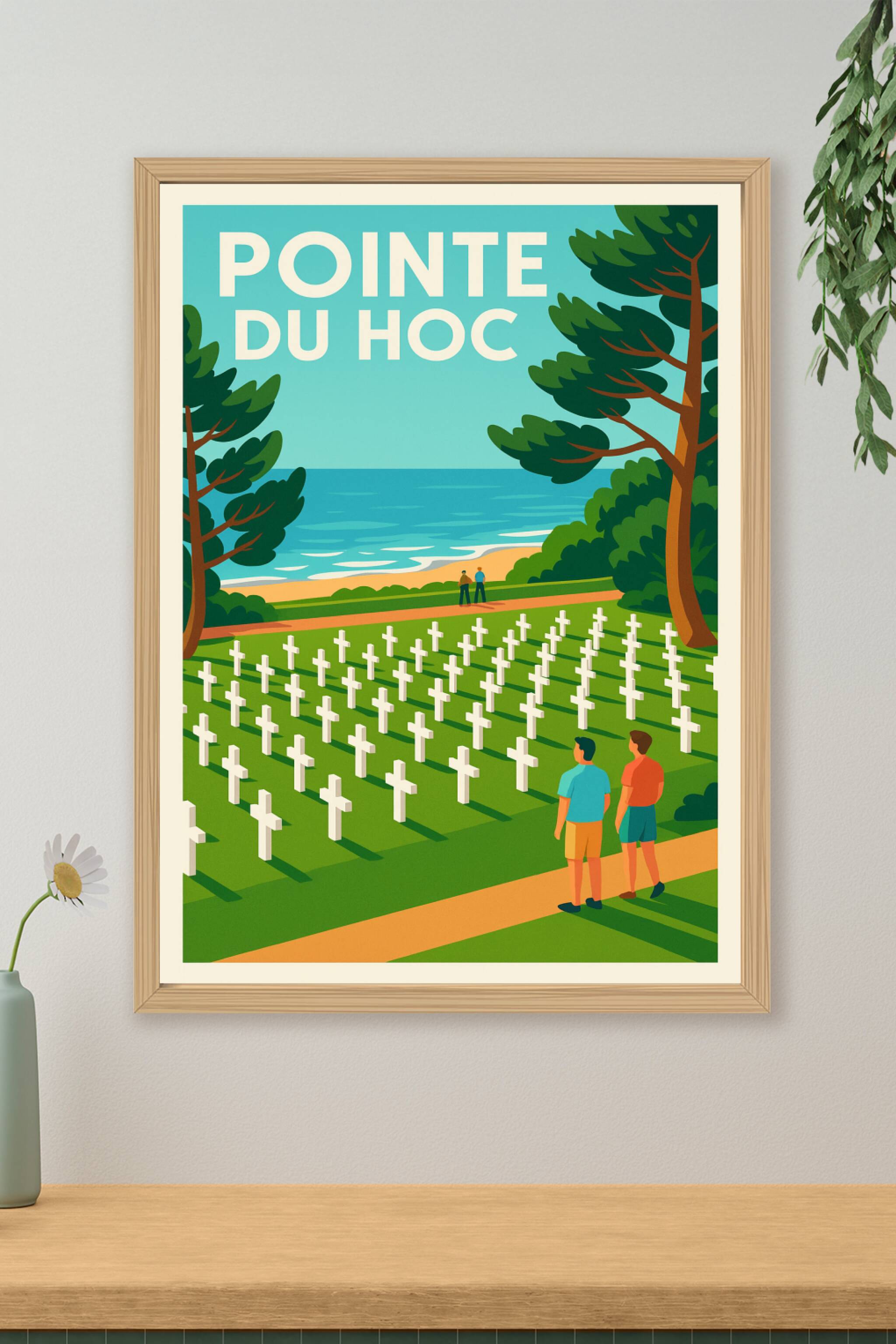 Affiche de Pointe du Hoc - Un hommage mémoriel entre terre et mer